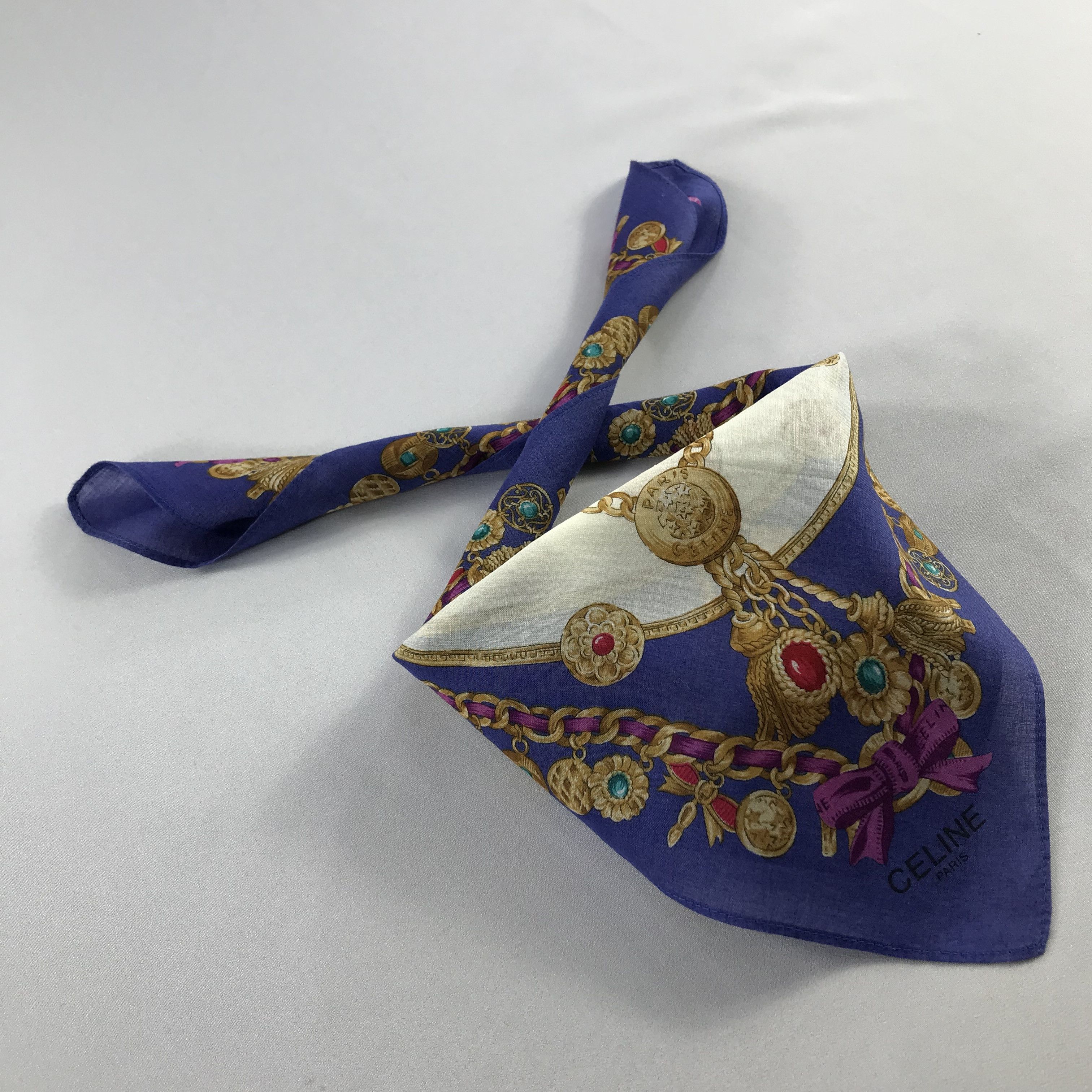 Celine Celine Handkerchief / Bandana / Neckerchief C547 Size ONE SIZE - 2 Thumbnail