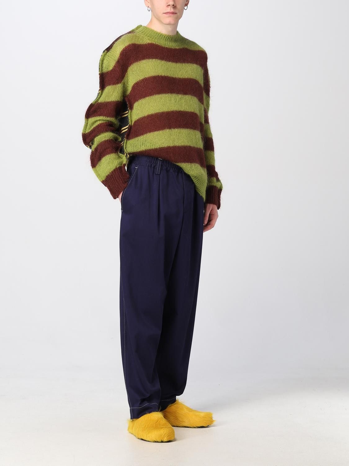 Marni o1mle0126 Double Stripe Sweater in Multicolor Size US M / EU 48-50 / 2 - 2 Thumbnail