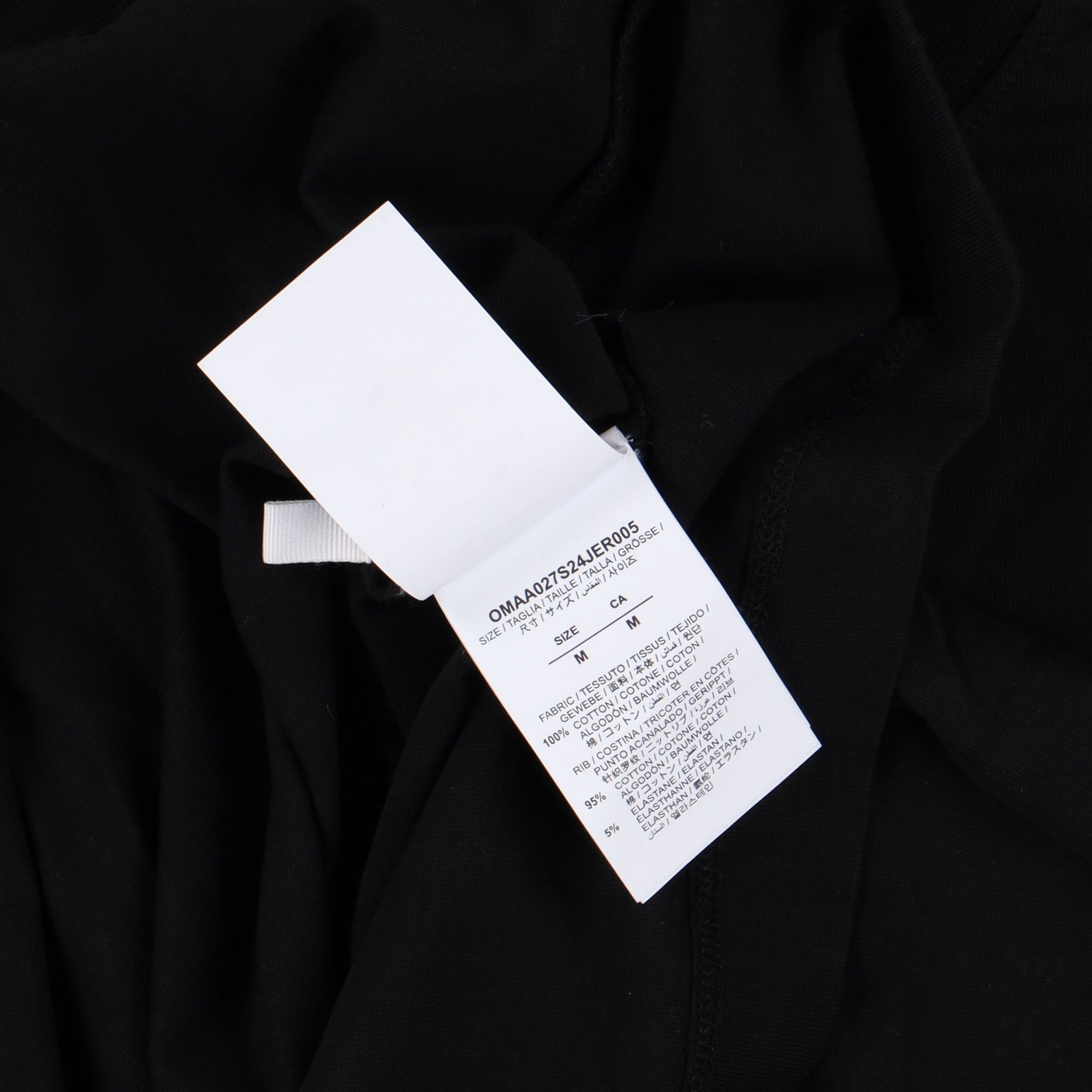 Off-White Black Embroidered Abloh Logo T-Shirt Size US M / EU 48-50 / 2 - 4 Thumbnail