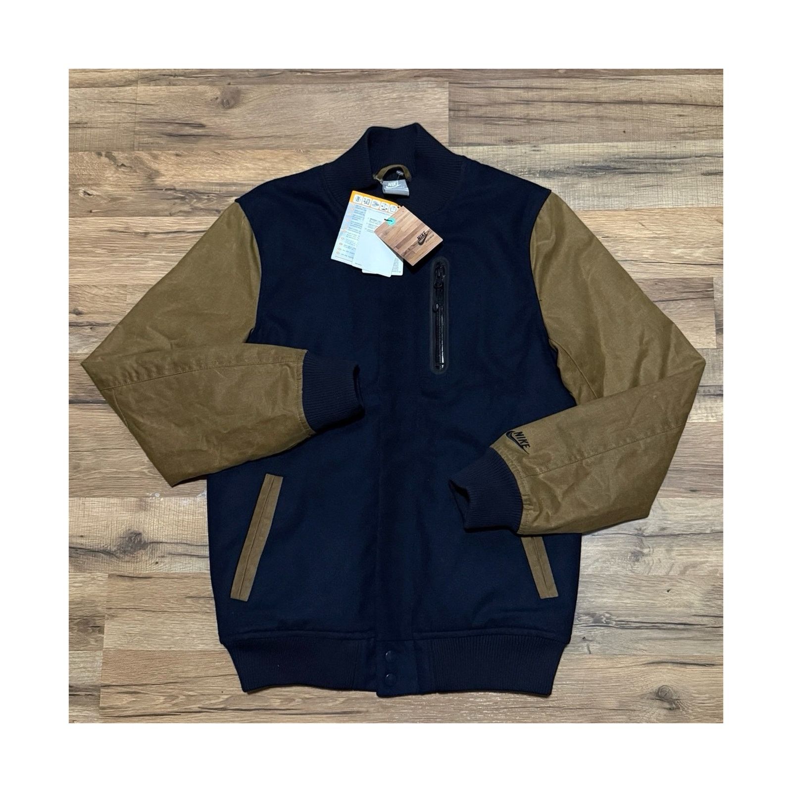 Nike 2012 Nike Zip Up Destroyer Varsity Jacket British Millerain Size US S / EU 44-46 / 1 - 1 Thumbnail