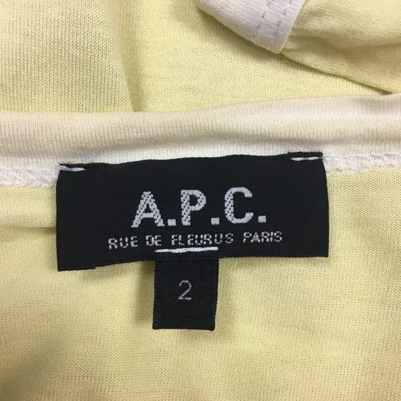 A.P.C. Vtg A.P.C Rue De Fleurus Paris Ringer Yellow Tee Shirt APC Size US M / EU 48-50 / 2 - 7 Thumbnail