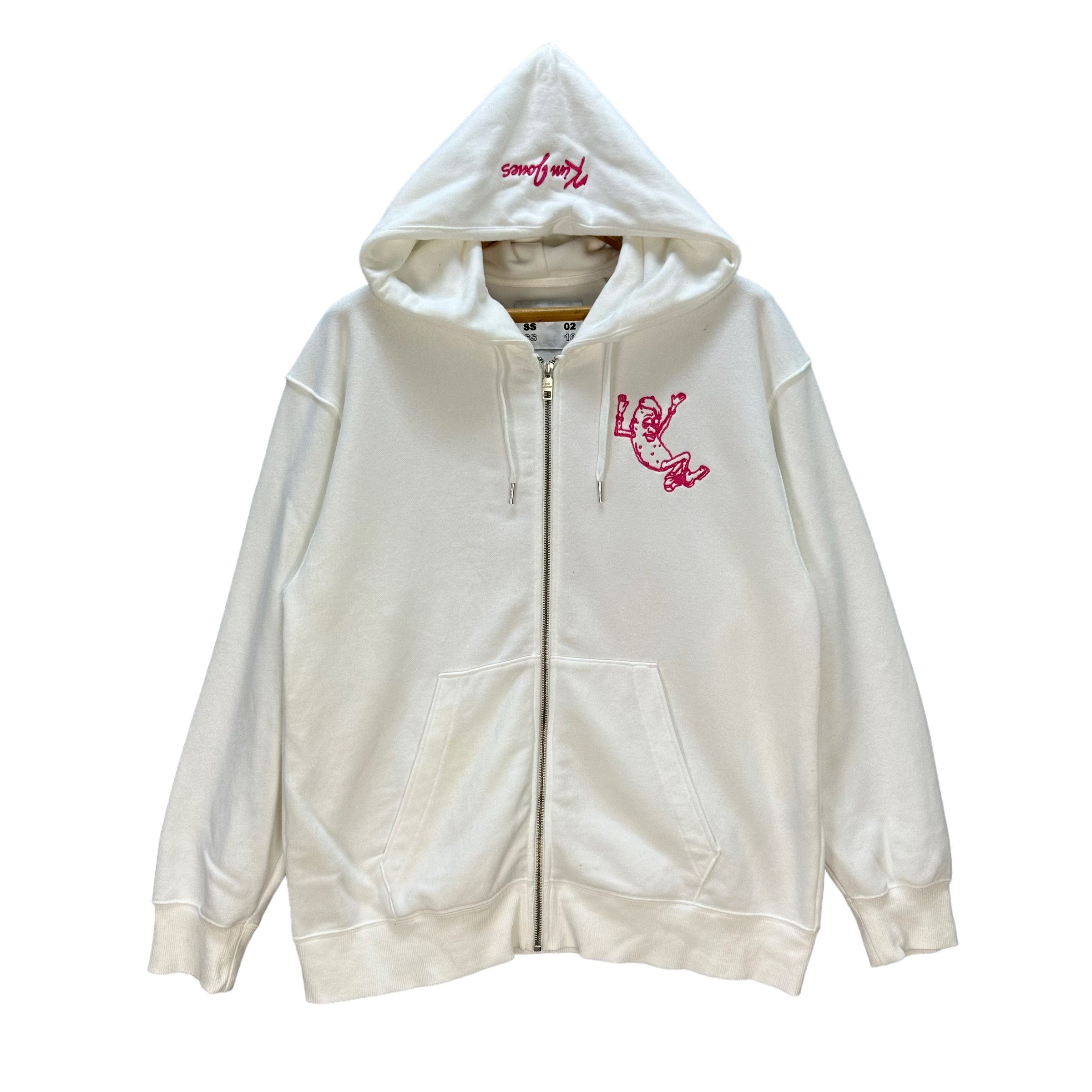 Japanese Brand Kim Jones Sweating Banana White Zipper Hoodies #9179-66 Size US L / EU 52-54 / 3 - 3 Thumbnail