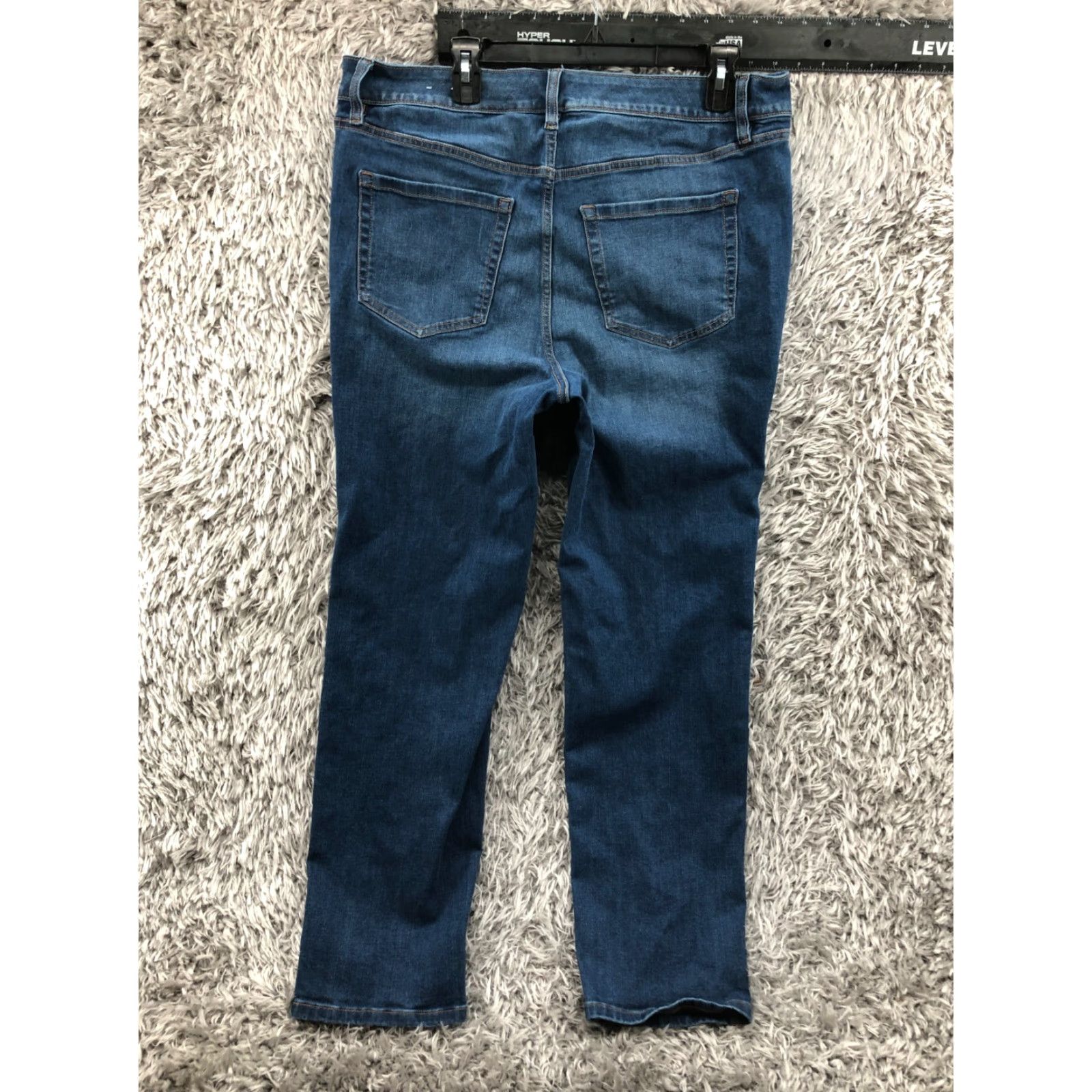 Vintage Lane Bryant Jeans Size 16 Womens Regular Medium Blue Stretch 5-Pocket Denim Straight Rise High 30in Belt Loops Vintage No Size 38" / US 16 / IT 52 - 5 Thumbnail