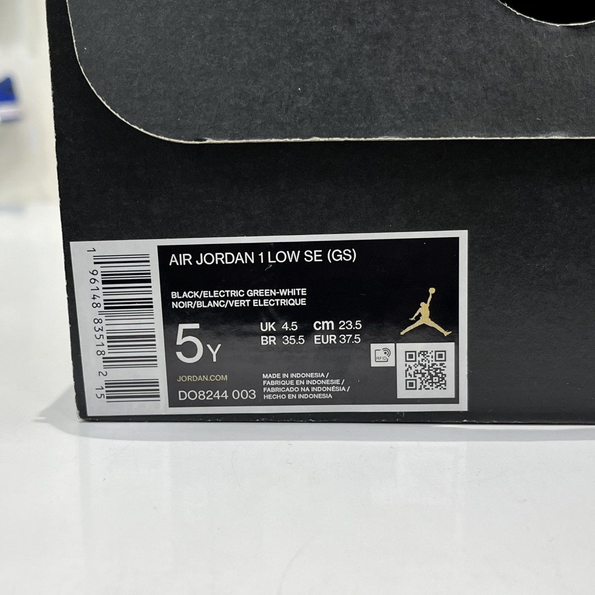 Nike Air Jordan 1 Low Wear Away Electric Green (GS) Size US 5 / EU 37 - 13 Thumbnail