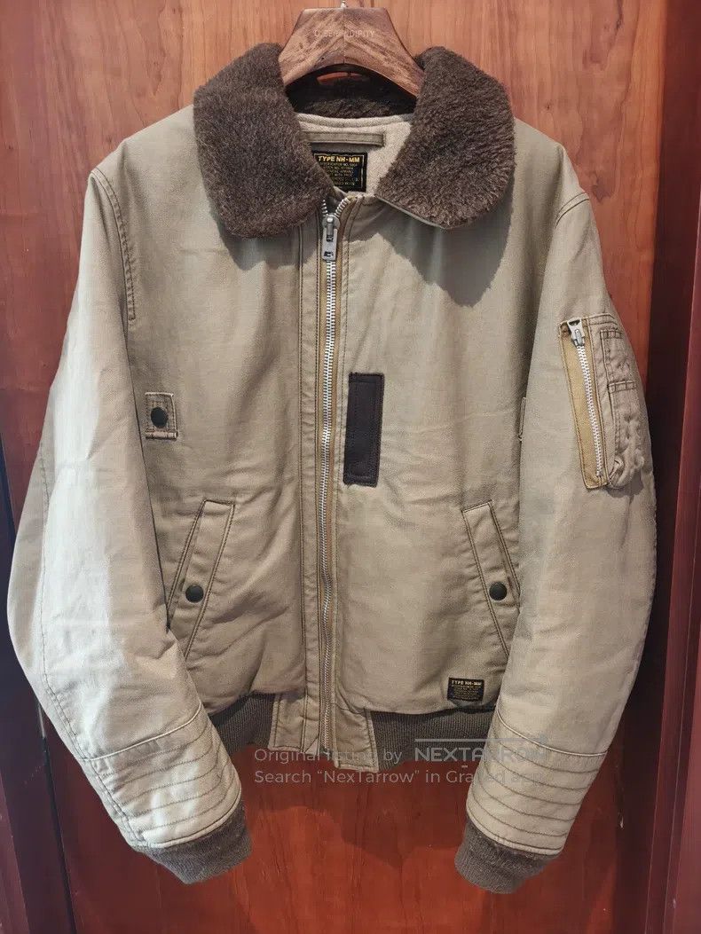 Neighborhood Neighborhood Military Collar Flight Jacket Cotton Coat Size US L / EU 52-54 / 3 - 1 Thumbnail