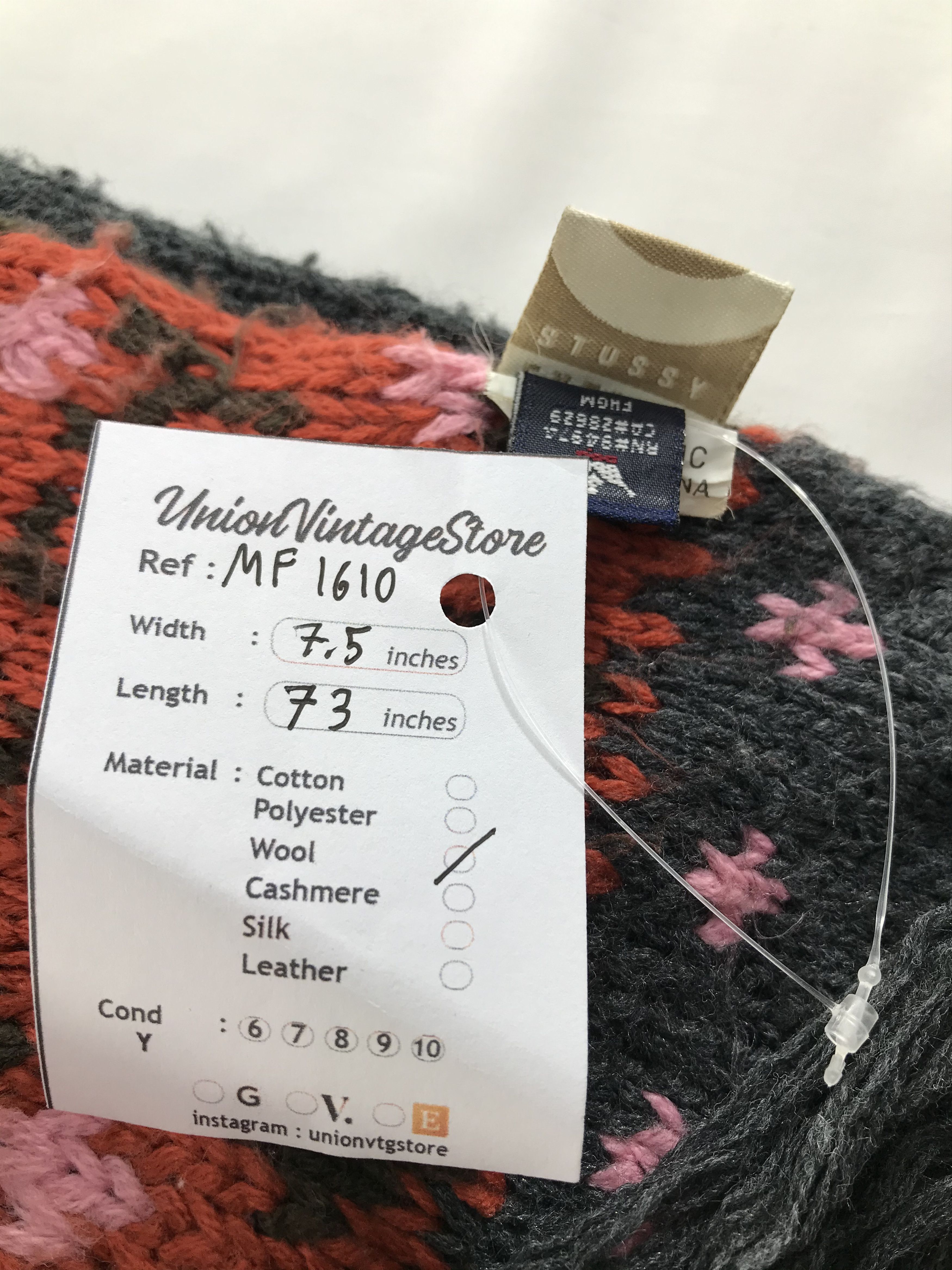 Stussy Vintage Stussy Scarf/Muffler/Neckwear MF1610 Size ONE SIZE - 4 Thumbnail