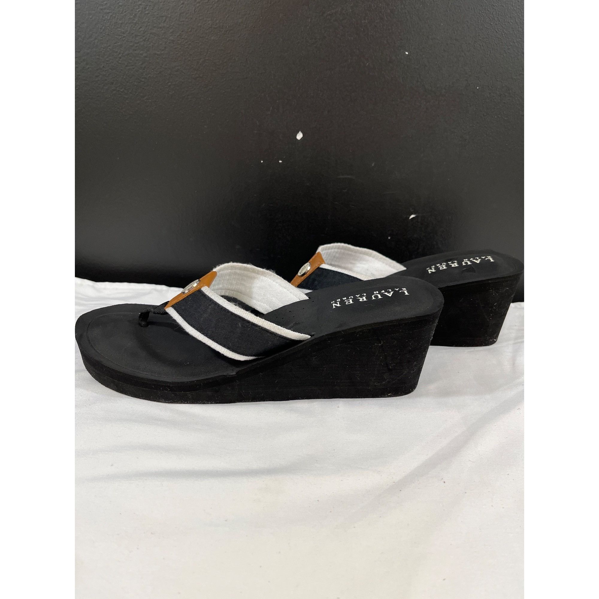Lauren Ralph Lauren Lauren Ralph Lauren Jane Women's Black Sandals Size 10B SKU Size US 10 / IT 40 - 4 Thumbnail