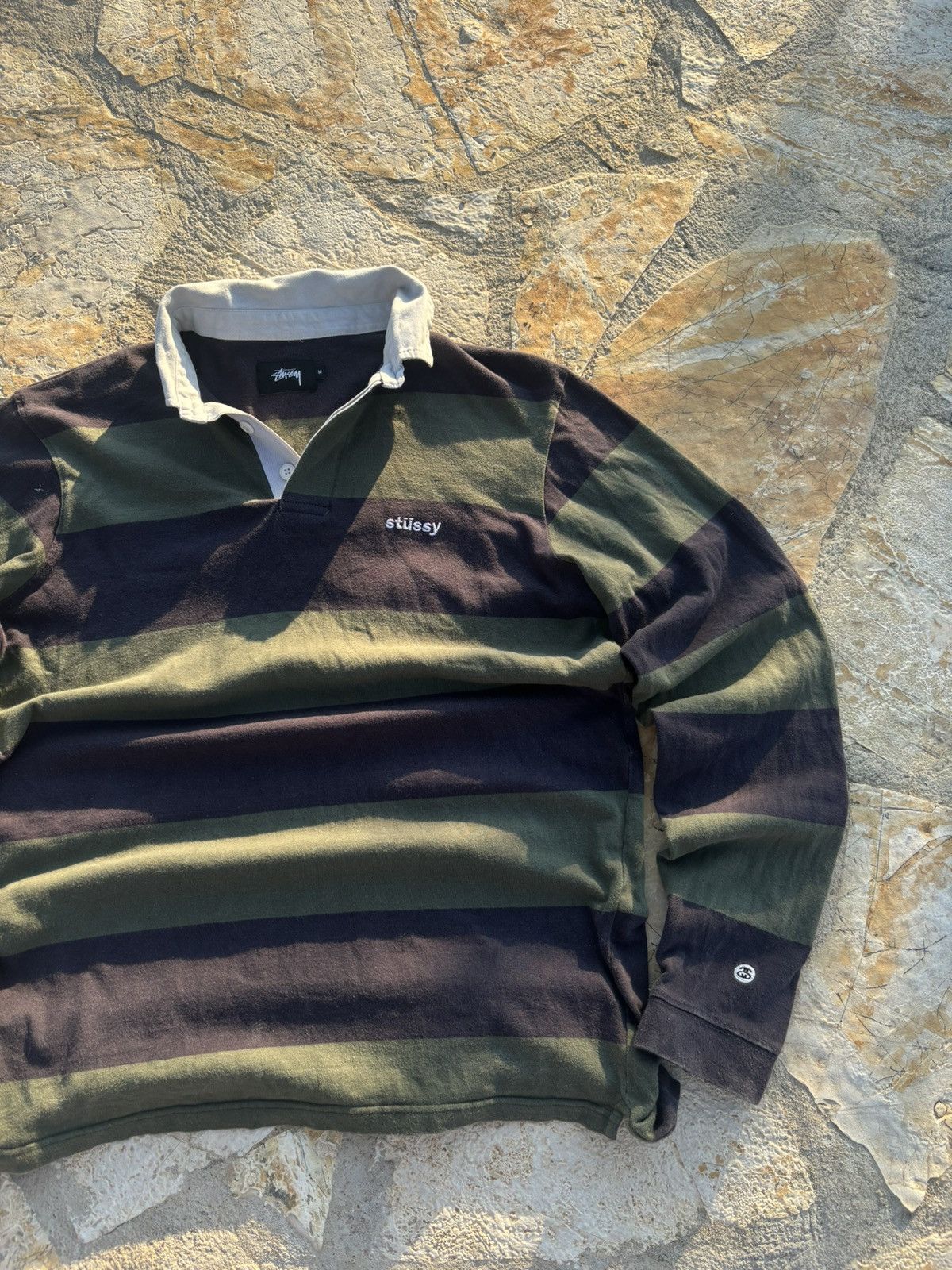 Japanese Brand × Stussy Aestethic Over Longsleeve Crewneck Stussy Y2K Hype Stripe Size US M / EU 48-50 / 2 - 3 Thumbnail