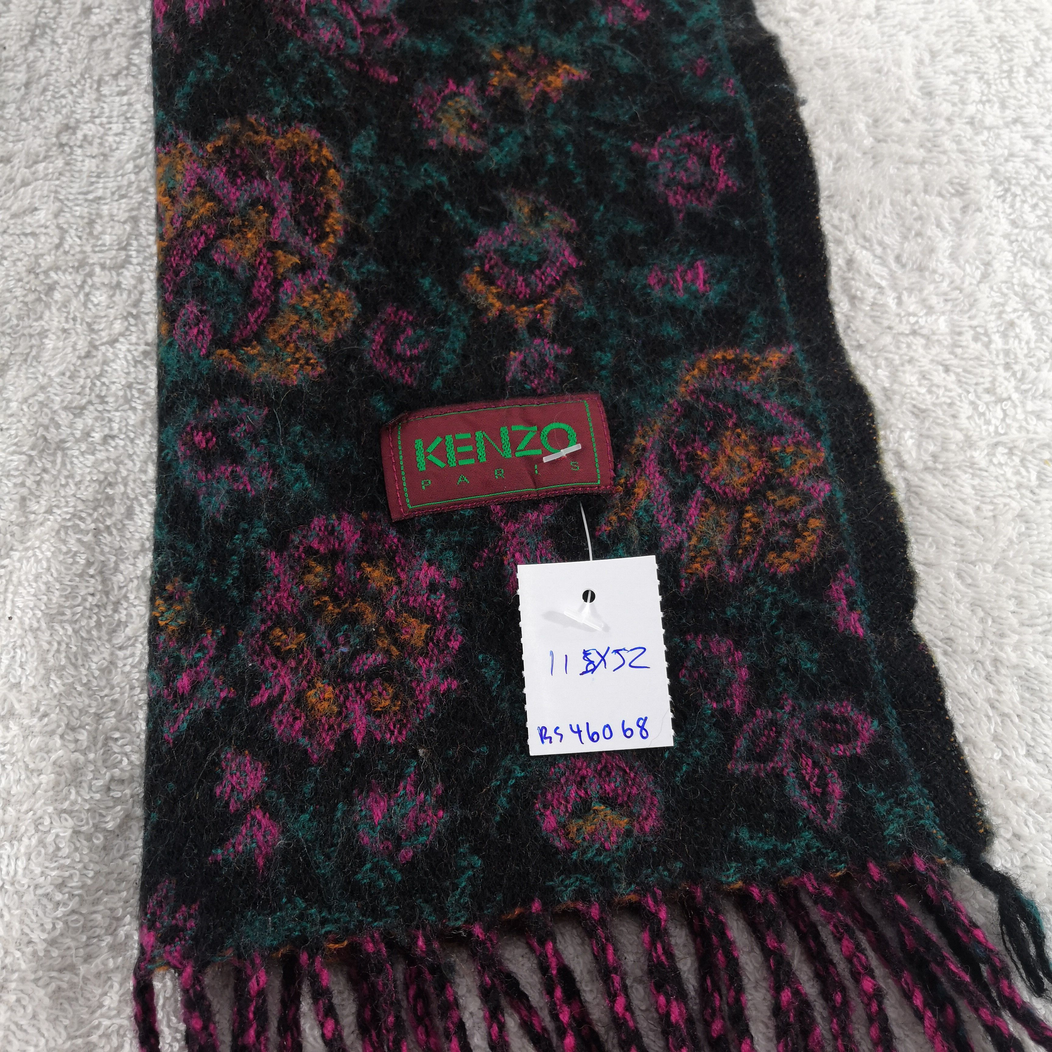 Kenzo Vintage Kenzo Wool Scarf Floral Muffler Winter Scarves . Size ONE SIZE - 4 Thumbnail