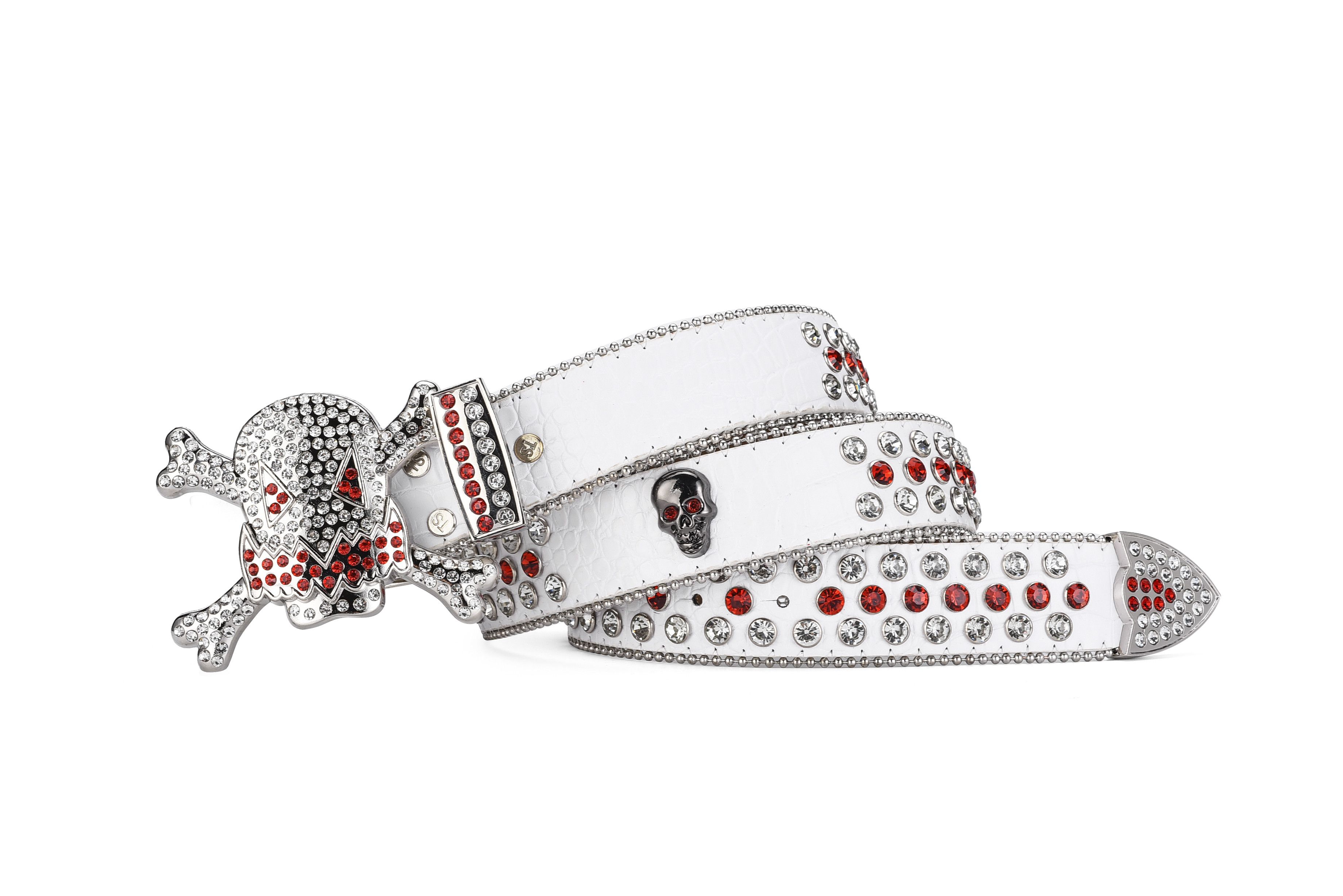 Japanese Brand Skull rhinestone belt Size ONE SIZE - 2 Thumbnail
