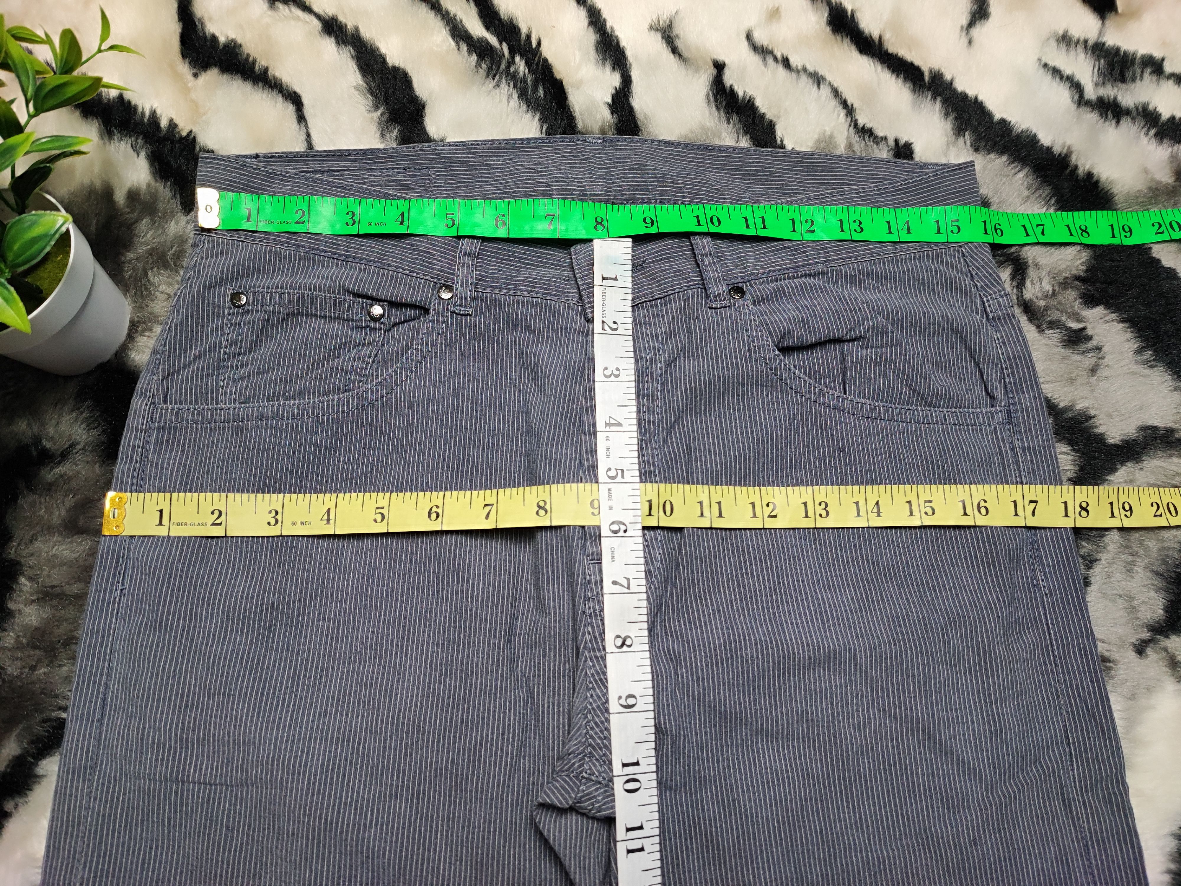 Japanese Brand Stripe Hickory Cotton Pants by Kenzo Size US 30 / EU 46 - 5 Thumbnail