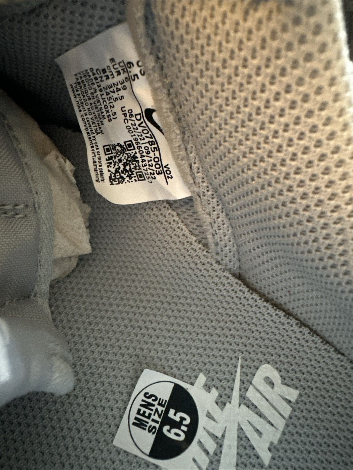 Nike Nike Air Force 1 Low Retro Light Smoke Grey - Size 6.5 Size US 6.5 / EU 39-40 - 6 Thumbnail