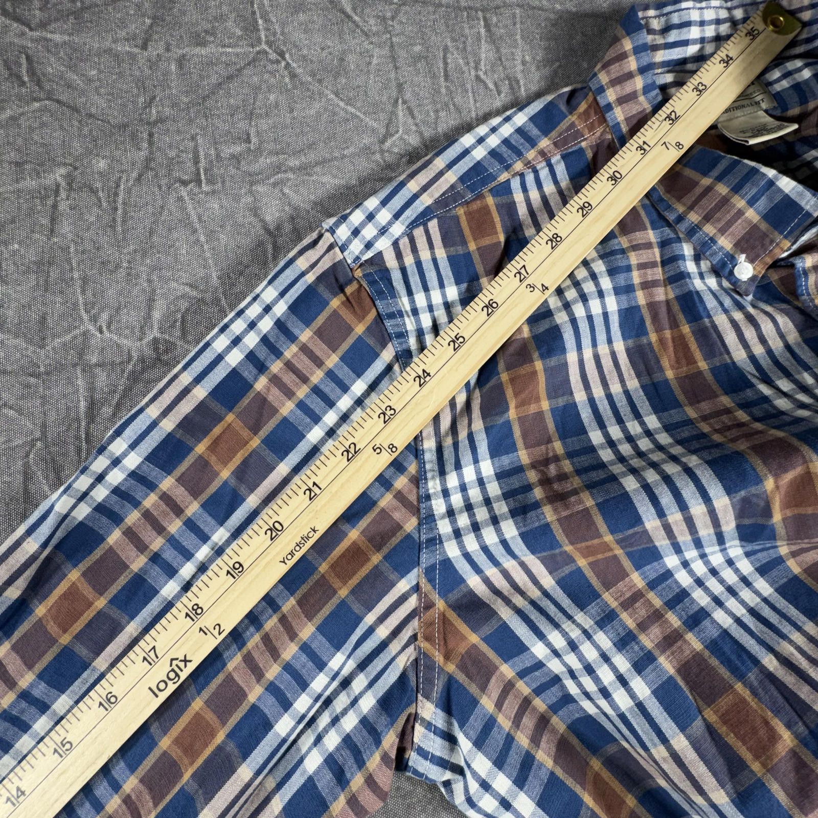 L.L. Bean L.L. Bean Shirt Men's L Blue Brown Button Down Traditional Size US L / EU 52-54 / 3 - 5 Thumbnail