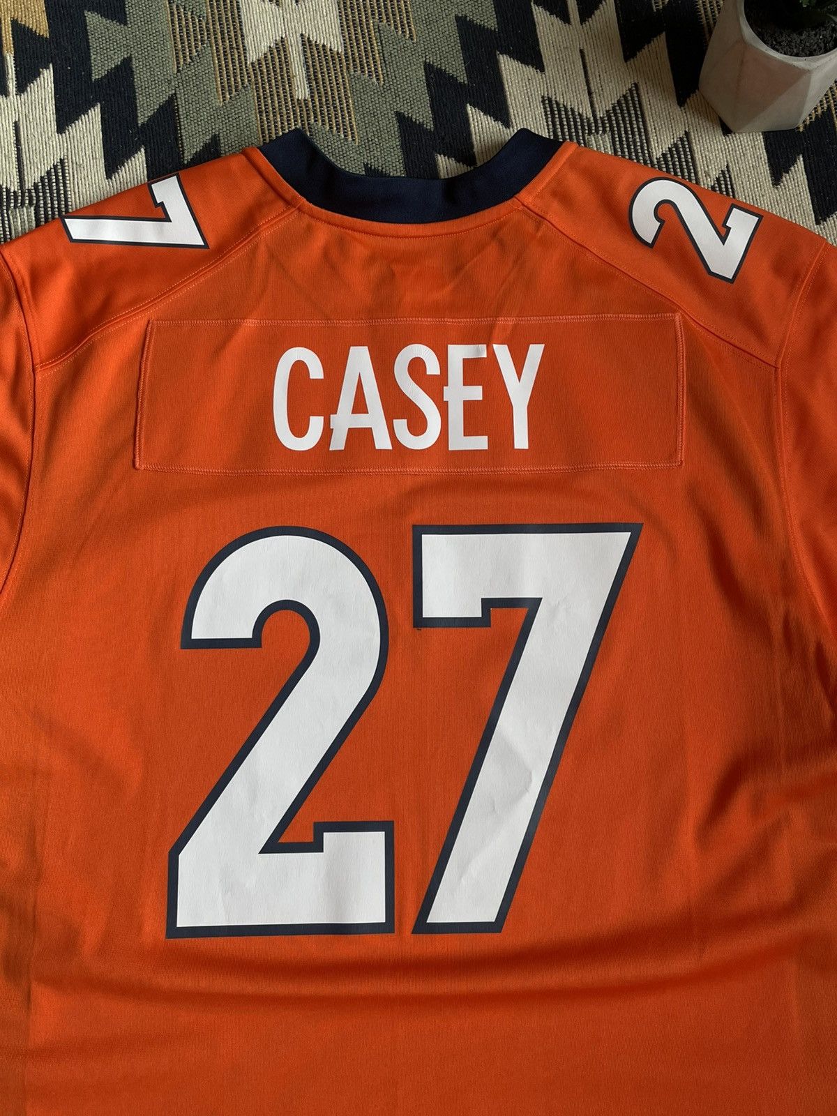 NFL × Nike Vintage Nike NFL Broncos #27 Casey Jersey Size US L / EU 52-54 / 3 - 9 Thumbnail