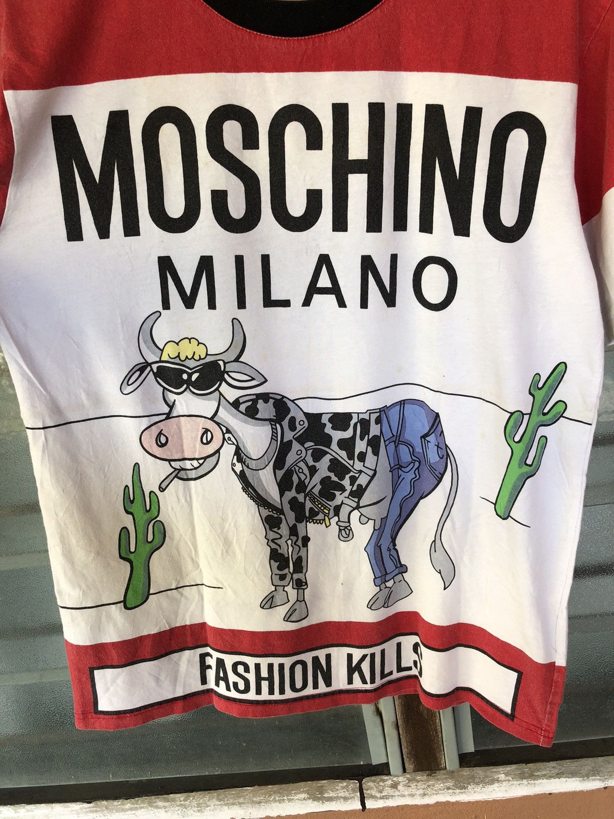Moschino Moschino Fashion Kills Shirt Tee Size US L / EU 52-54 / 3 - 2 Thumbnail