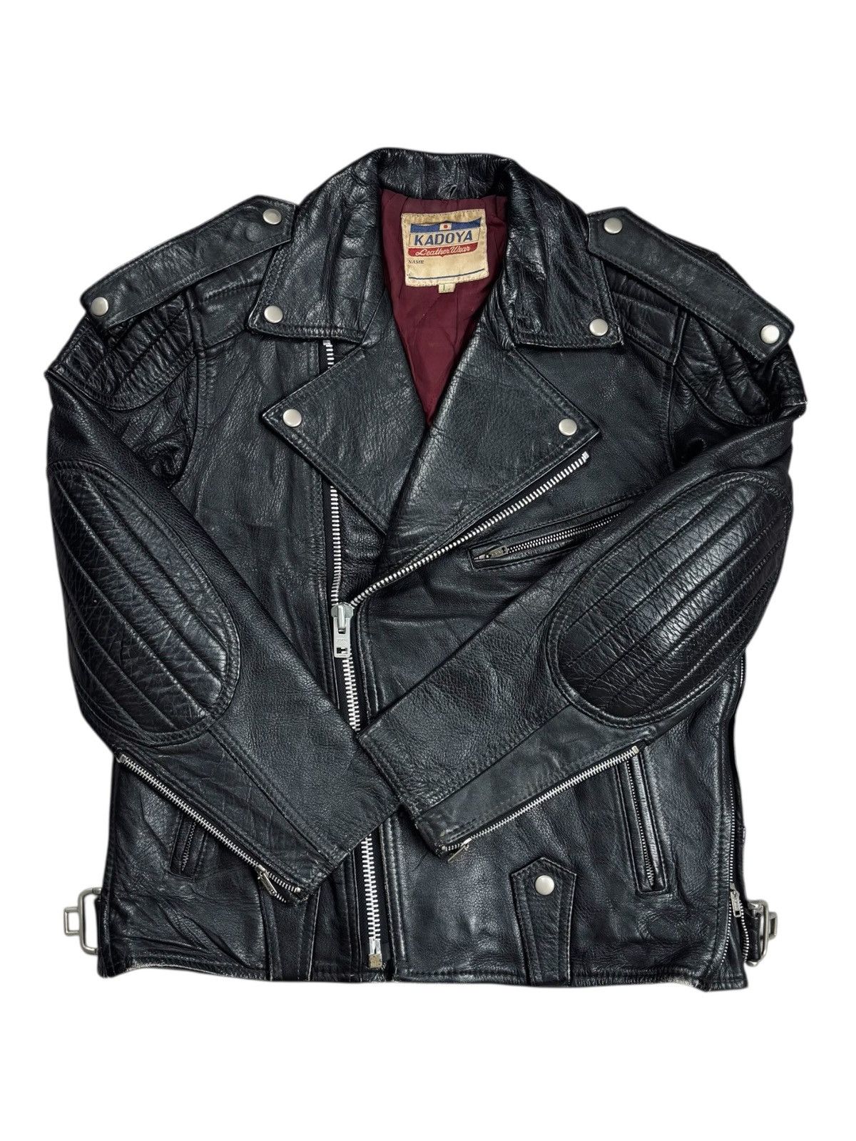 Kadoya 1980s Kadoya - Archive Biker Leather Jacket Size US M / EU 48-50 / 2 - 4 Thumbnail
