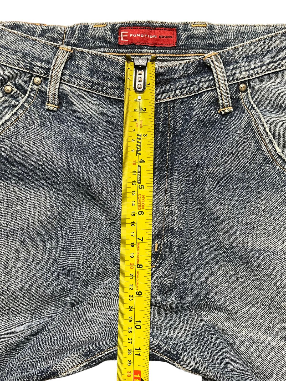 Edwin Vintage Edwin E-Function Blue Faded Wash Clawmark Loose Fits Size US 30 / EU 46 - 16 Thumbnail
