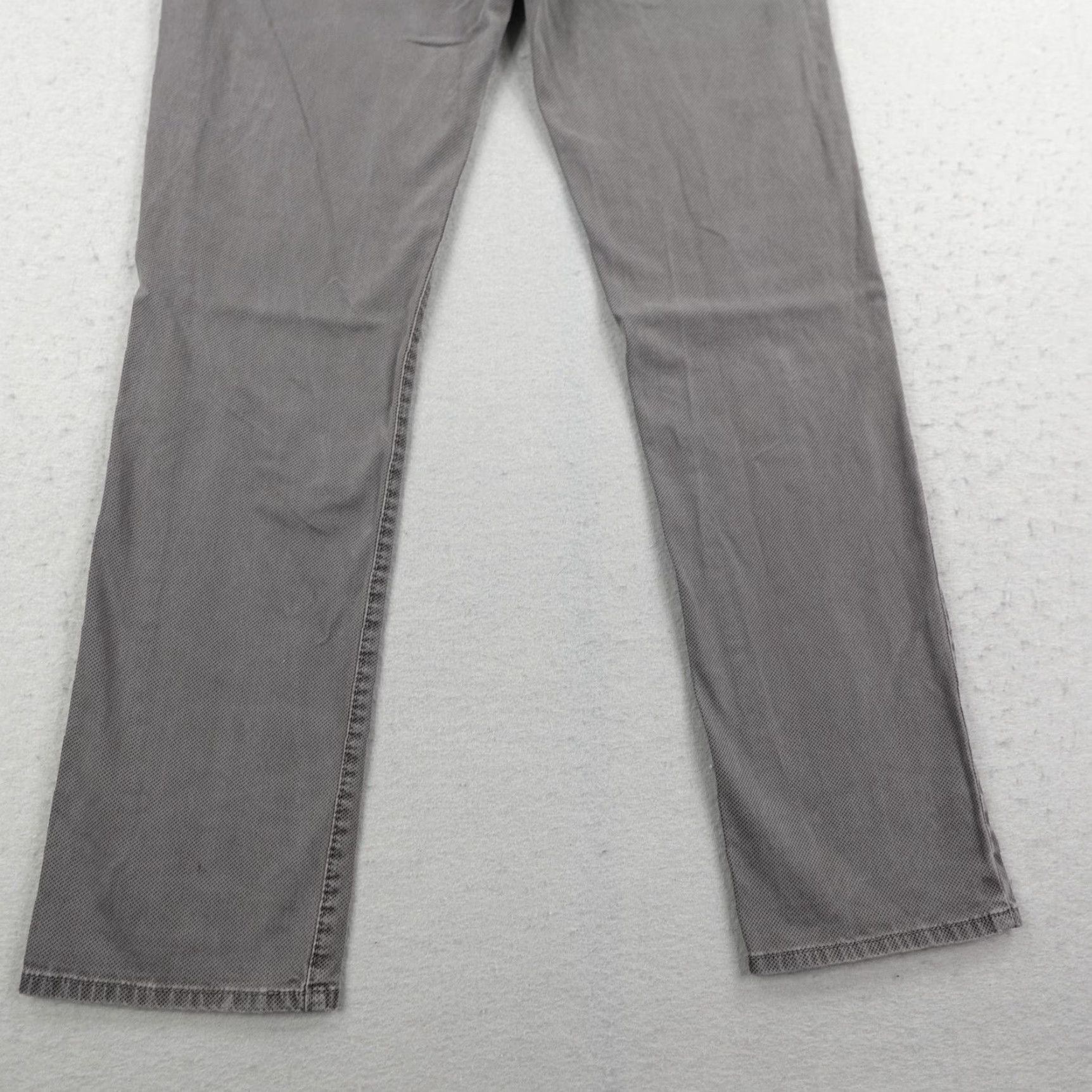 BRAX VINTAGE BRAX Cadiz Pure Slim Straight Fit 5-Pocket Chino Pants Gray Mens 30 x 32 Inseam Slim Flat Front Workwear Casual 90s? Size US 30 / EU 46 - 6 Thumbnail