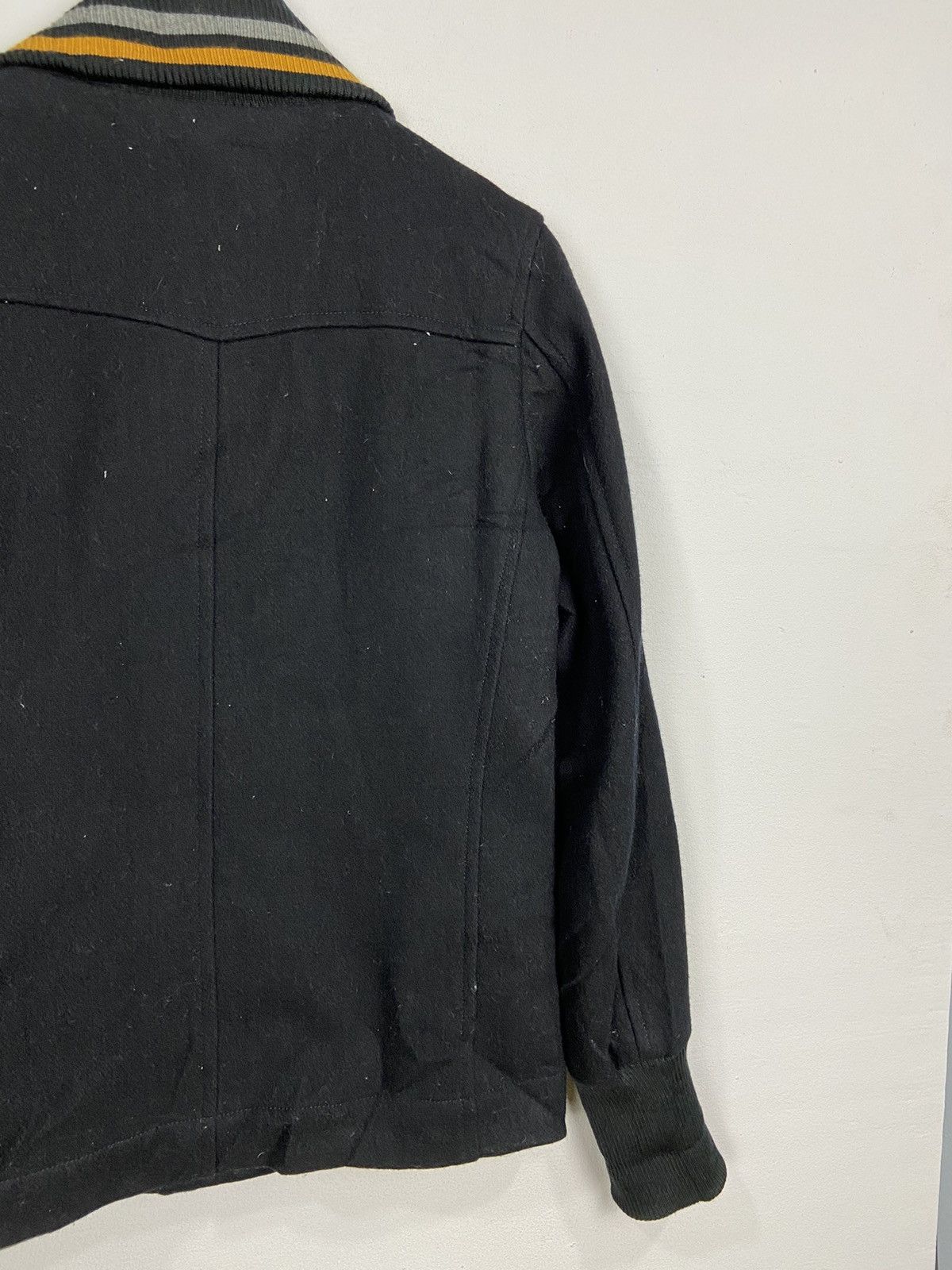 Fred Perry × Other Fred Perry Black Mustard Ribbed Wool Jacket Size US S / EU 44-46 / 1 - 10 Thumbnail