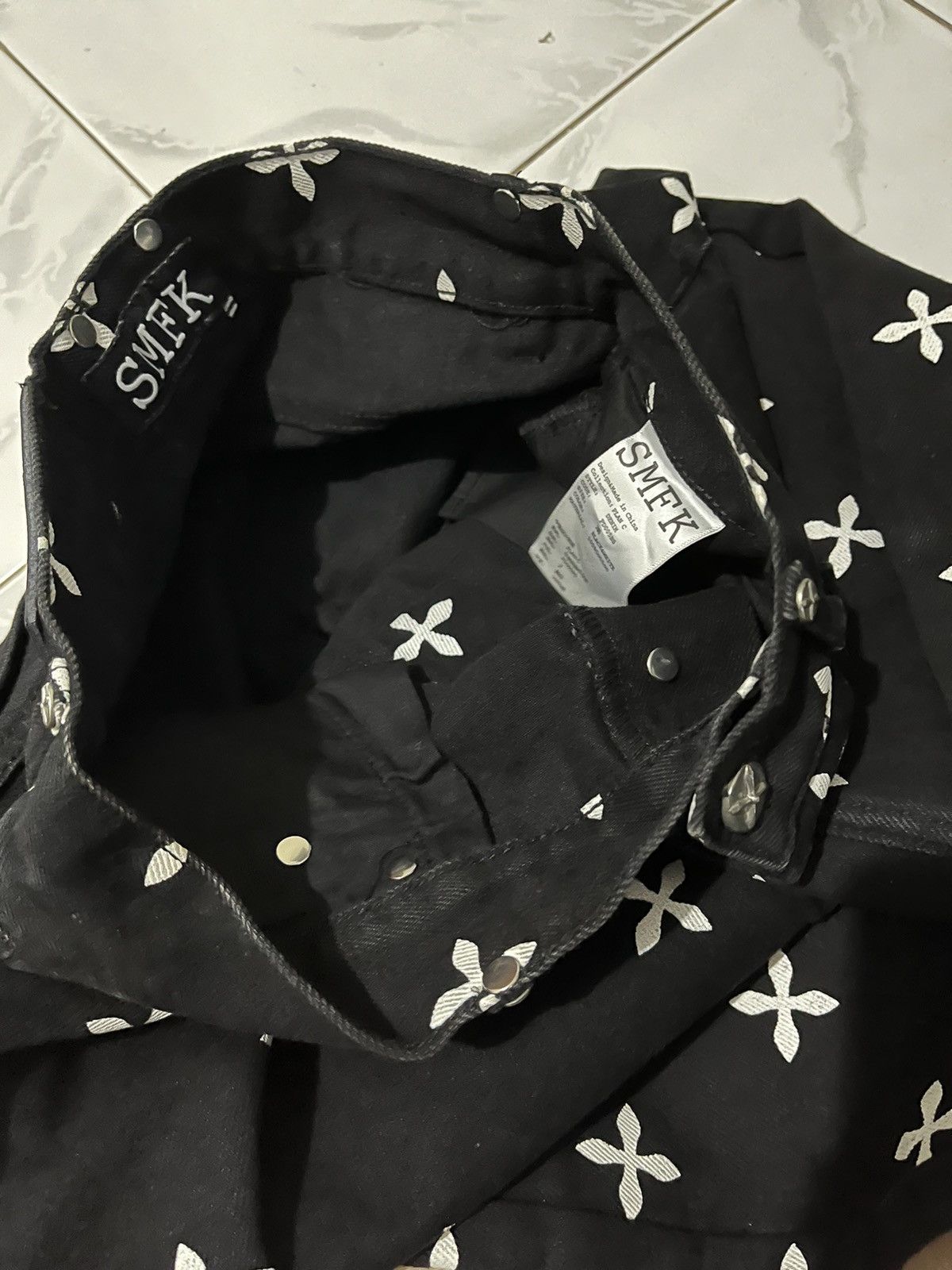 Japanese Brand SMFK FULL PATTERN PANTS Size US 27 - 10 Thumbnail