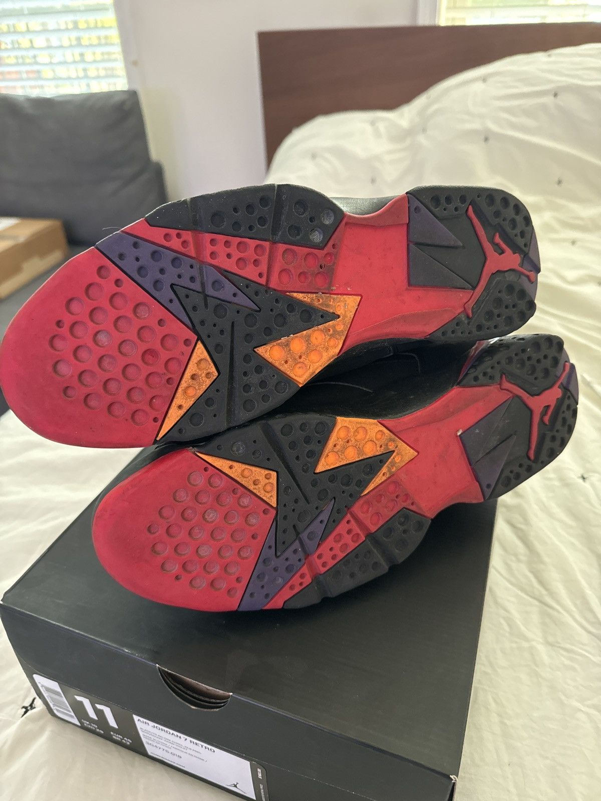 Jordan Brand × Nike Air Jordan 7 Retro Raptors 2012 Size US 11 / EU 44 - 4 Thumbnail