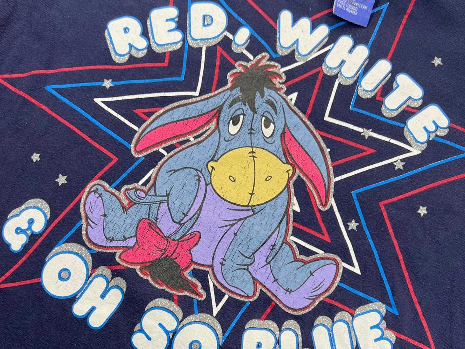 Disney Disney Eeyore Red, White & Oh So Blue T-Shirt - Women's 1X Size XL / US 12-14 / IT 48-50 - 2 Thumbnail
