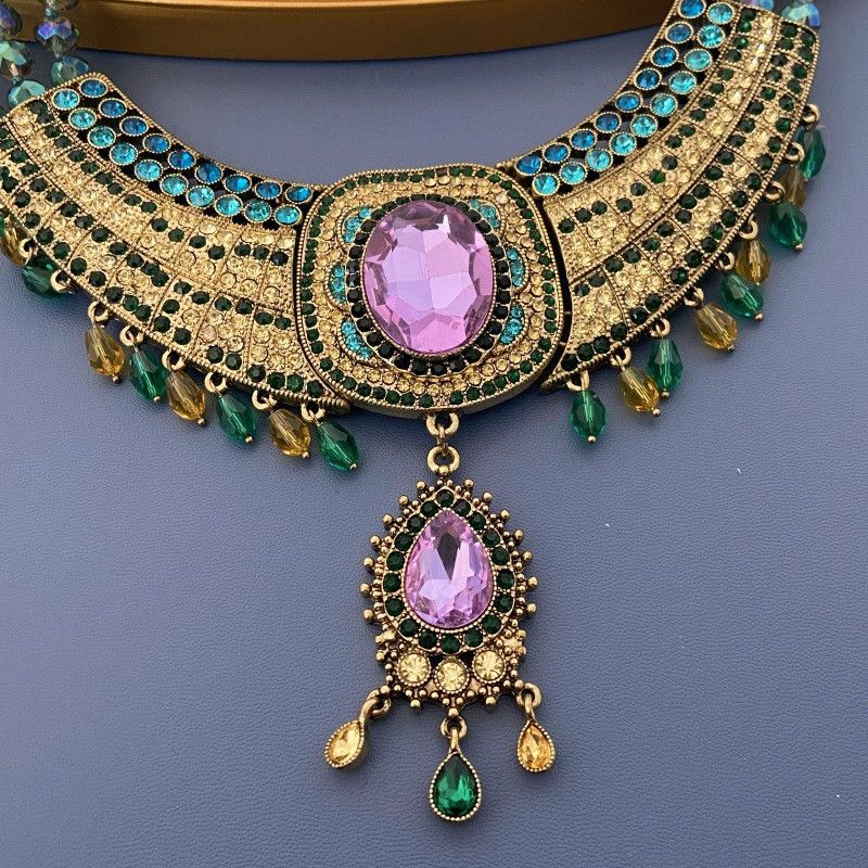 Other vintage layered purple crystal diamond necklace Size ONE SIZE - 3 Thumbnail