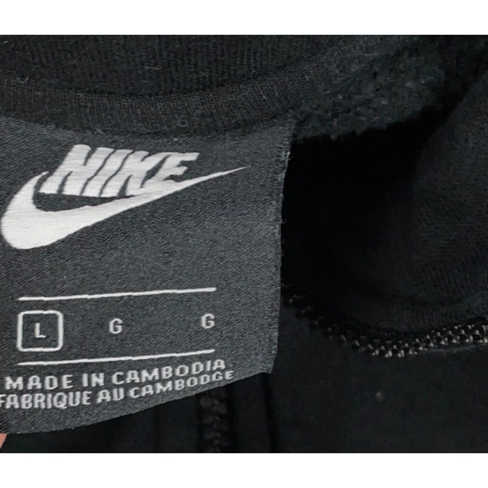 Nike Nike Black 1/2-Zip Jersey Sweatshirt 929452-010 Swoosh Logo Cotton Blend L Size US L / EU 52-54 / 3 - 5 Thumbnail