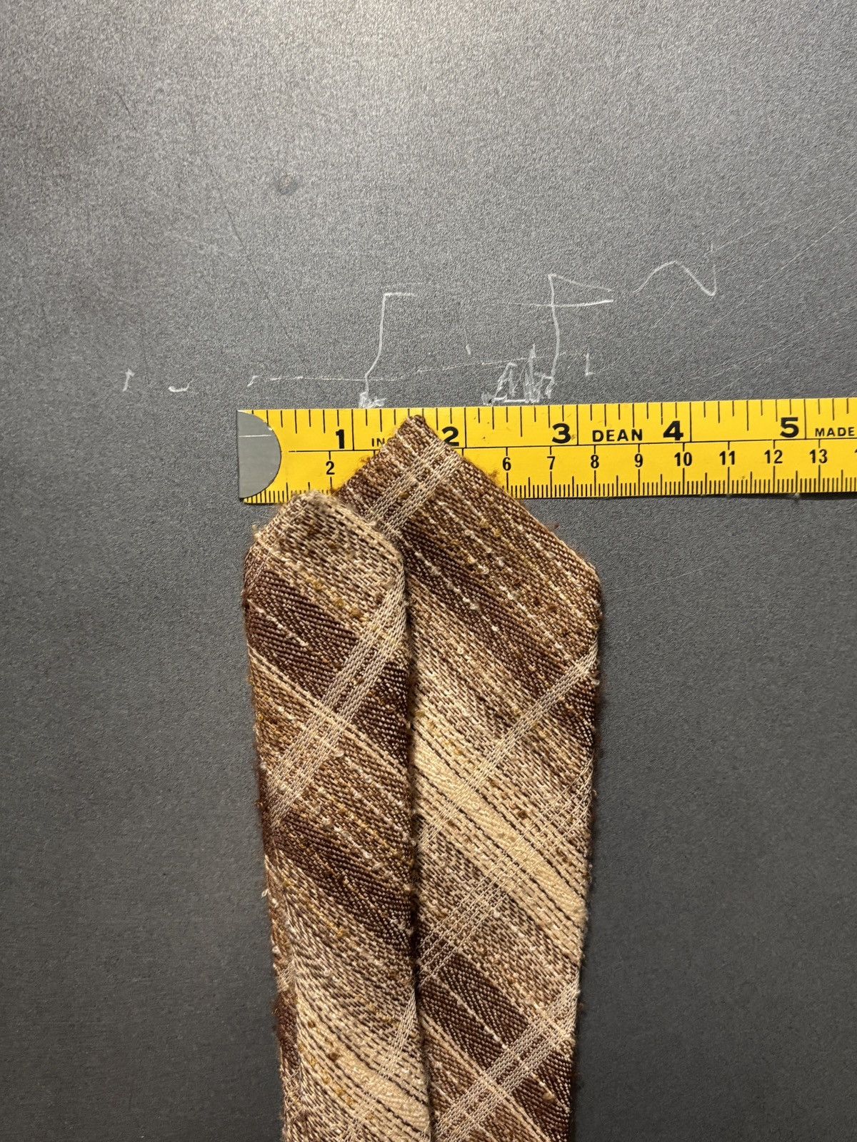 Vintage Vintage Plaid Tie Shaggy Necktie Pattern Stripe 1960s 1970s Size ONE SIZE - 5 Thumbnail
