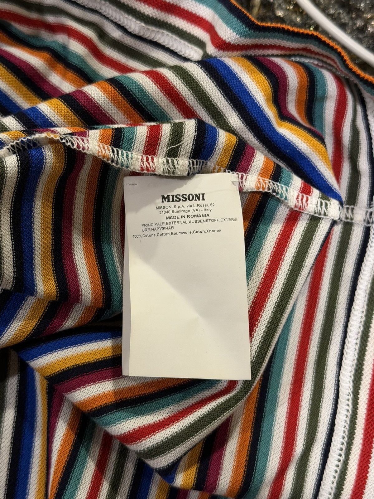 Missoni Missoni Multicolor Striped Polo Shirt Size US XL / EU 56 / 4 - 13 Thumbnail