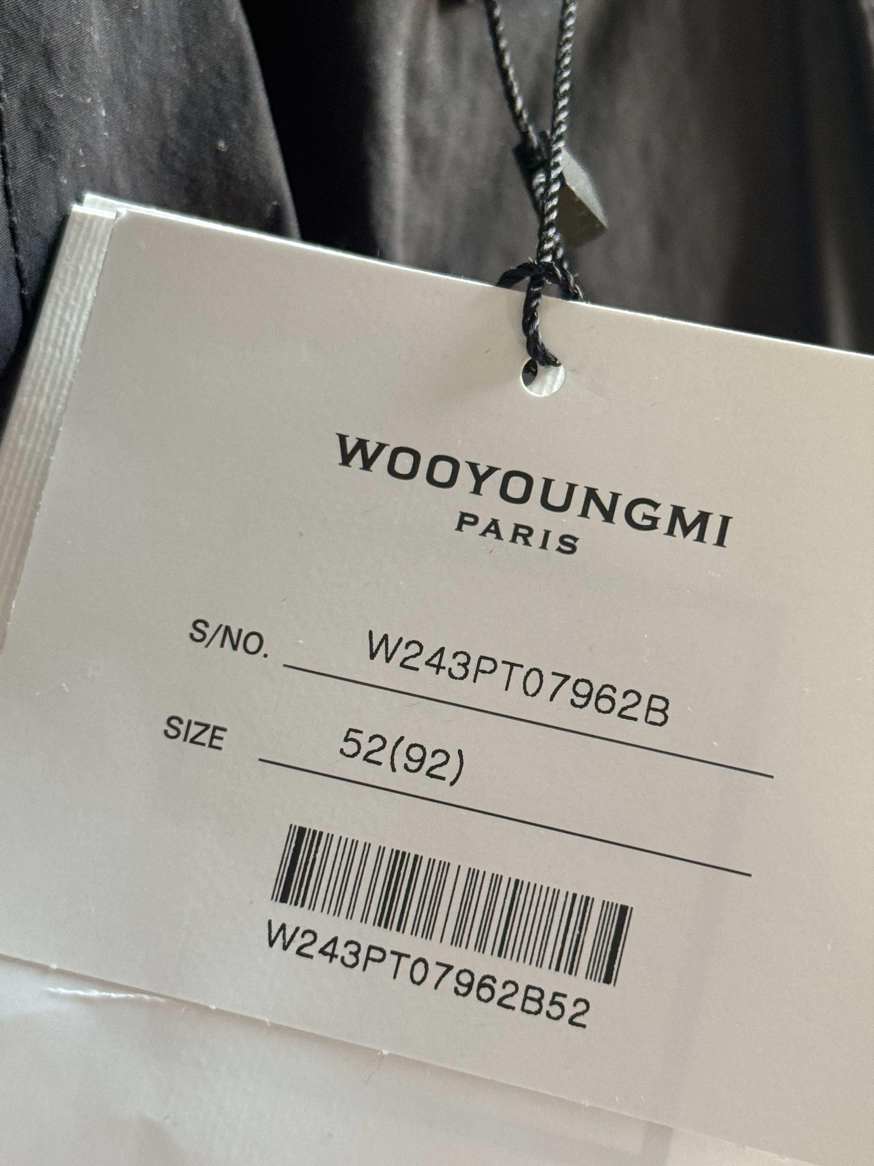 Wooyoungmi Wooyungmi Black Taffeta Cargo Pant Size US 36 / EU 52 - 2 Thumbnail