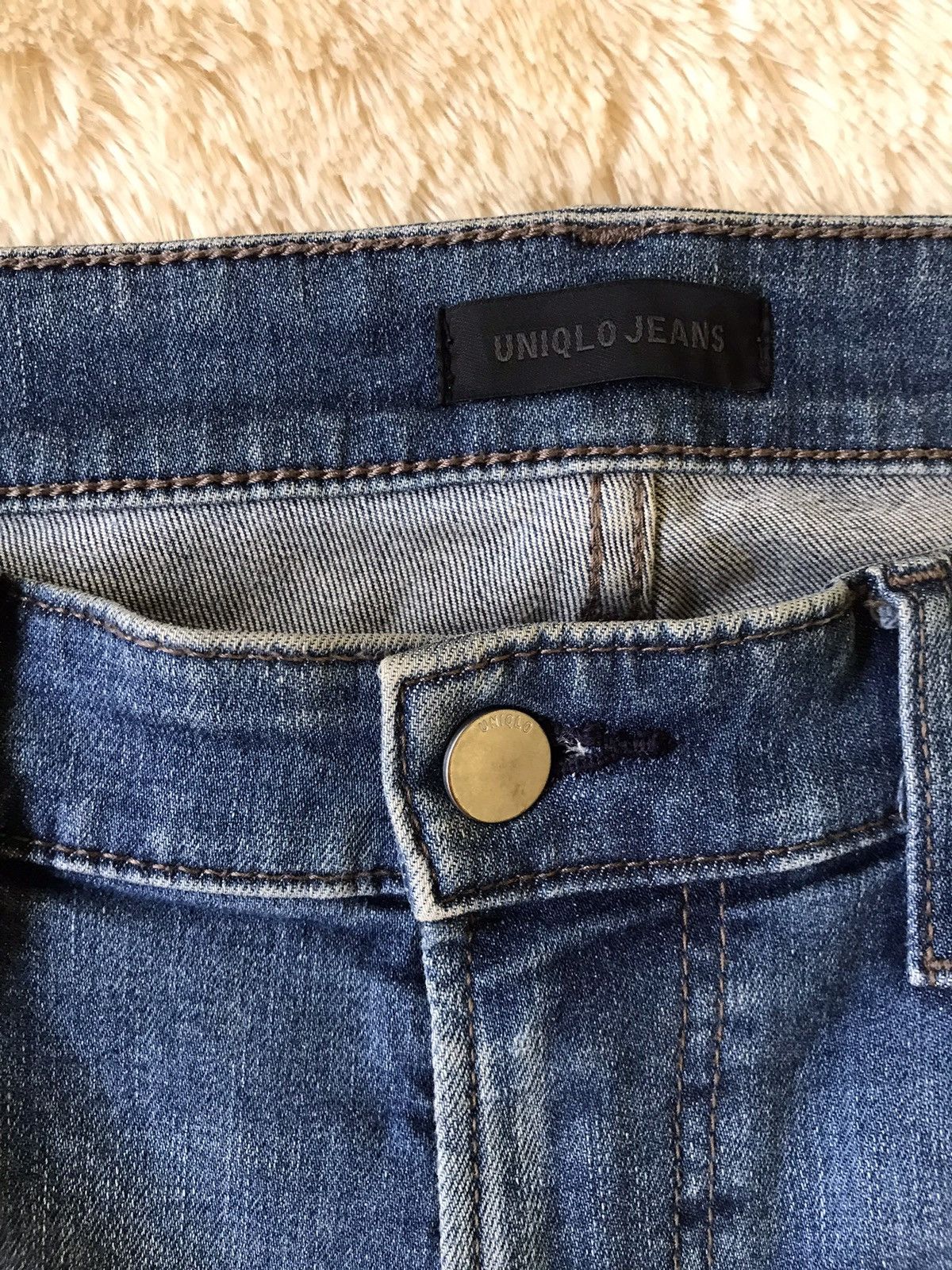 Japanese Brand × Uniqlo Uniqlo Ultra Stretch Skinny Fit Jeans Patchwork Size US 32 / EU 48 - 6 Thumbnail