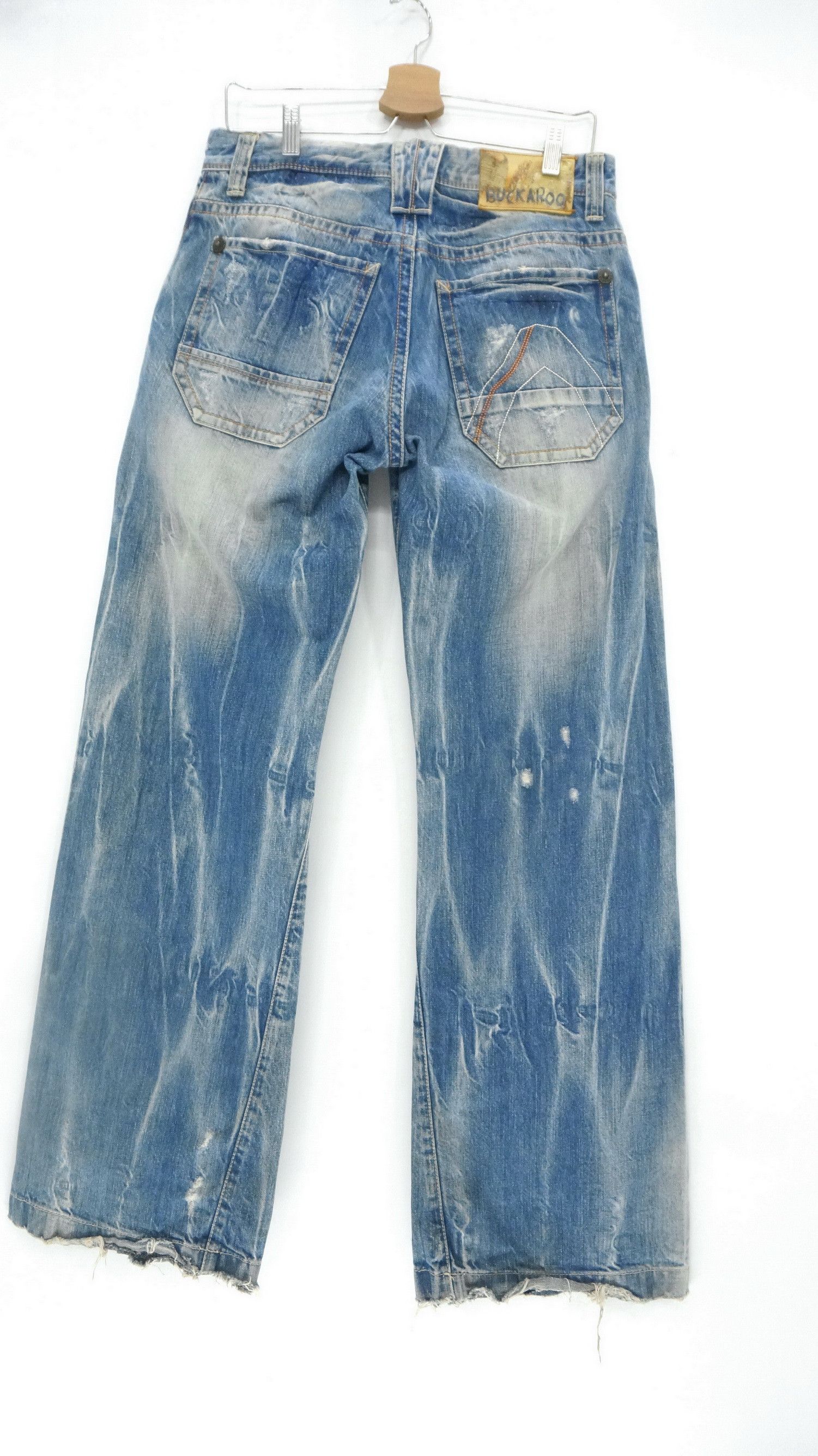 BUCKAROO Vintage Wide Leg Distressed Jeans