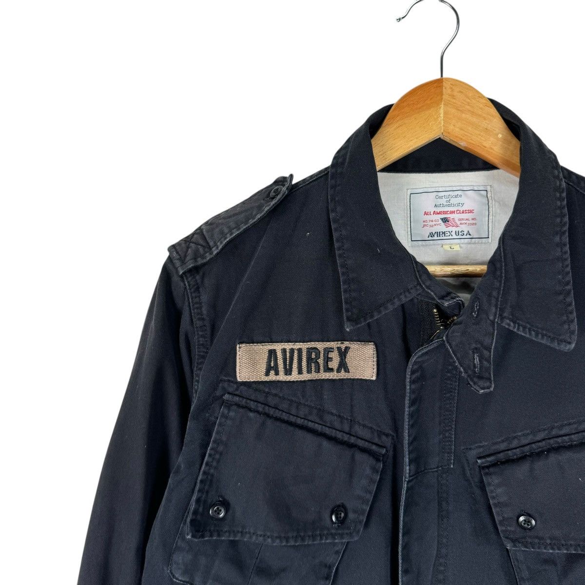 Avirex ☀️AVIREX USAF RIPSTOP ZIPPER JACKET Size US L / EU 52-54 / 3 - 4 Thumbnail