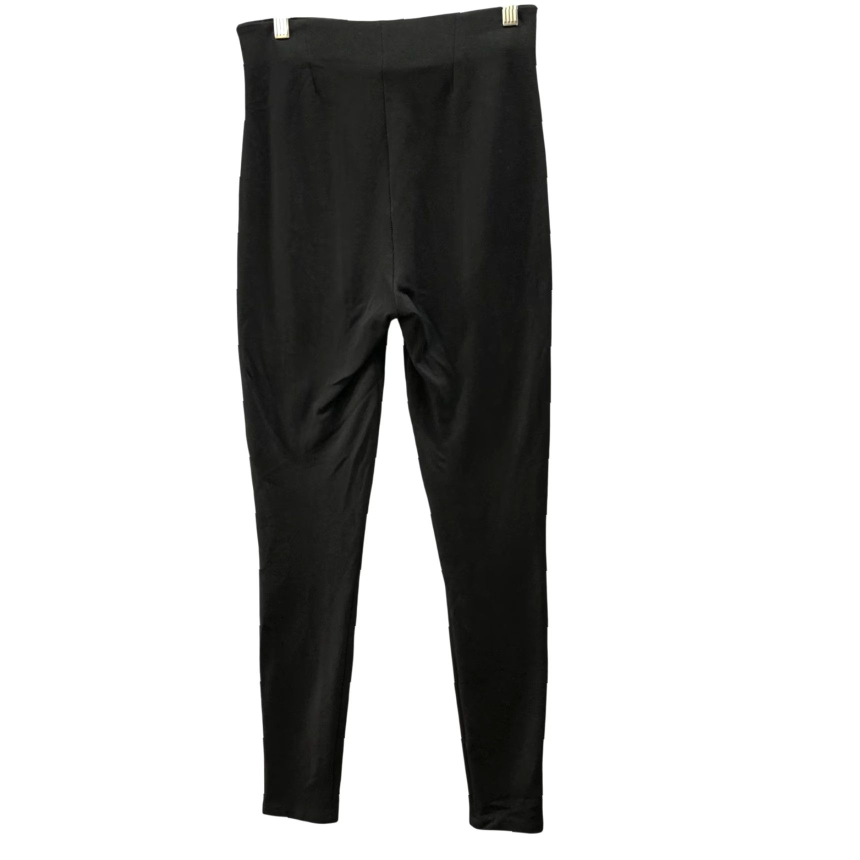 Zara Zara Womens S Black High Waisted Ponte Legging Pants Pull On Stretch Knit Slim Ankle Inseam 27.5 in Size 28" / US 6 / IT 42 - 2 Thumbnail
