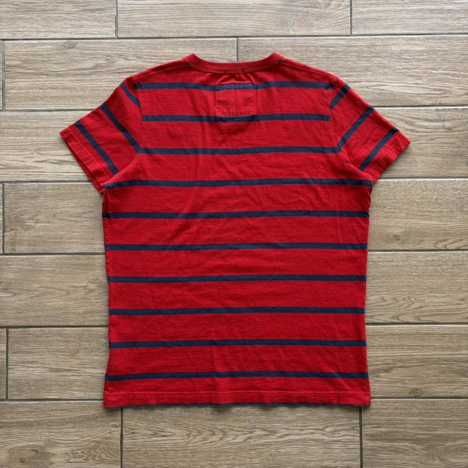Abercrombie & Fitch Y2K Striped Abercrombie & Fitch V-Neck T-Shirt Size US XL / EU 56 / 4 - 6 Thumbnail