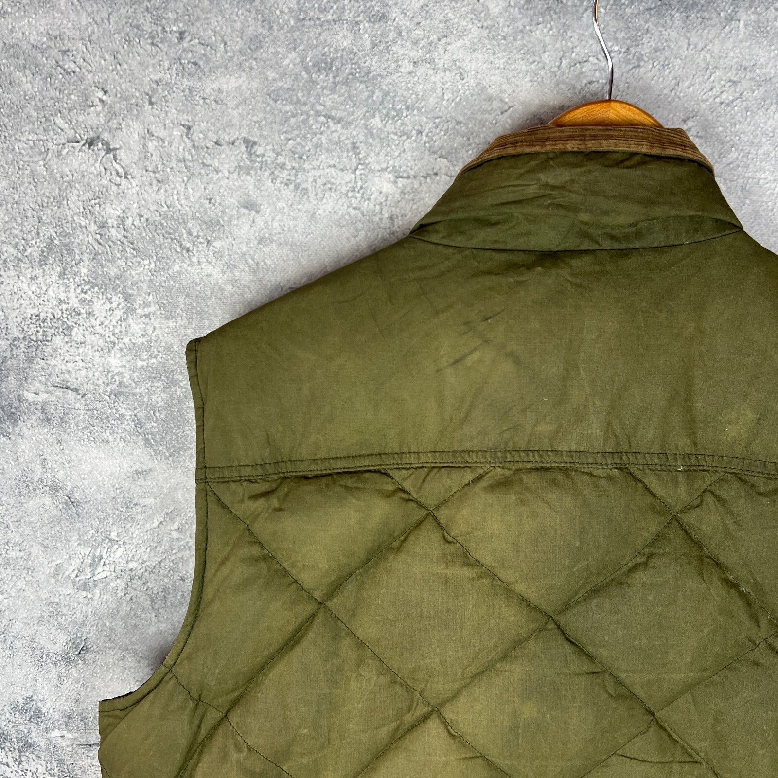 Barbour Barbour Puffer Wax Vest Men's Size XXL Green Cotton ` Size US XXL / EU 58 / 5 - 13 Thumbnail