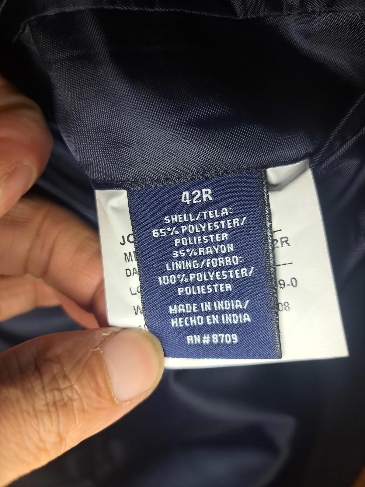 Stafford Stafford Blazer Mens 42R Navy Gold Buttons Double Vented Size 42R - 3 Thumbnail
