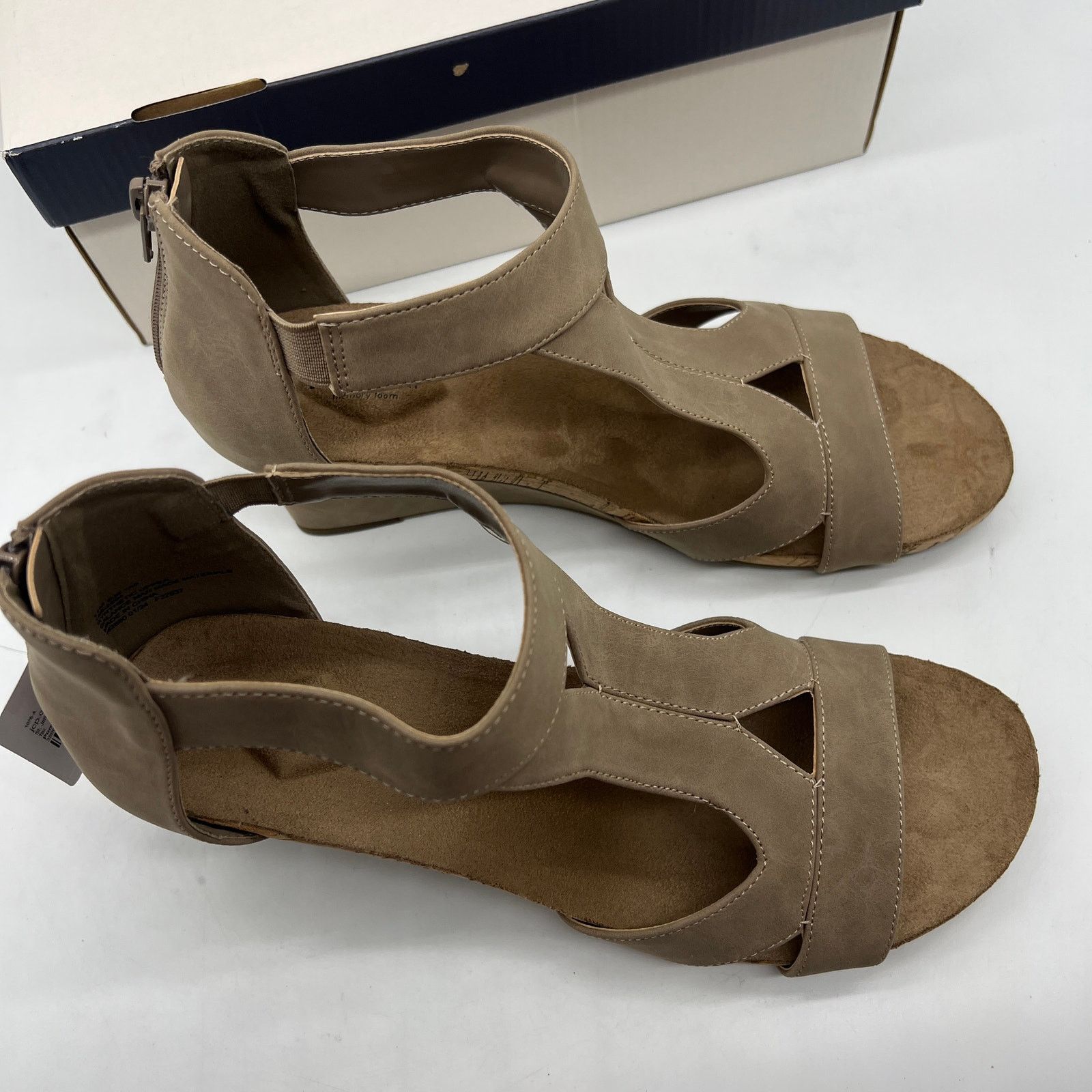 Other St. John's Bay Womens Taz Wedge Sandals Brown Porc Size US 11 / IT 41 - 3 Thumbnail