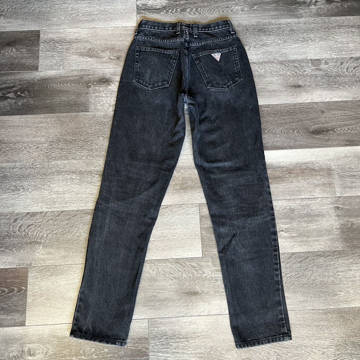 Guess Vintage 1990s Guess by Georges Marciano Black Denim Jeans Size US 28 / EU 44 - 1 Thumbnail