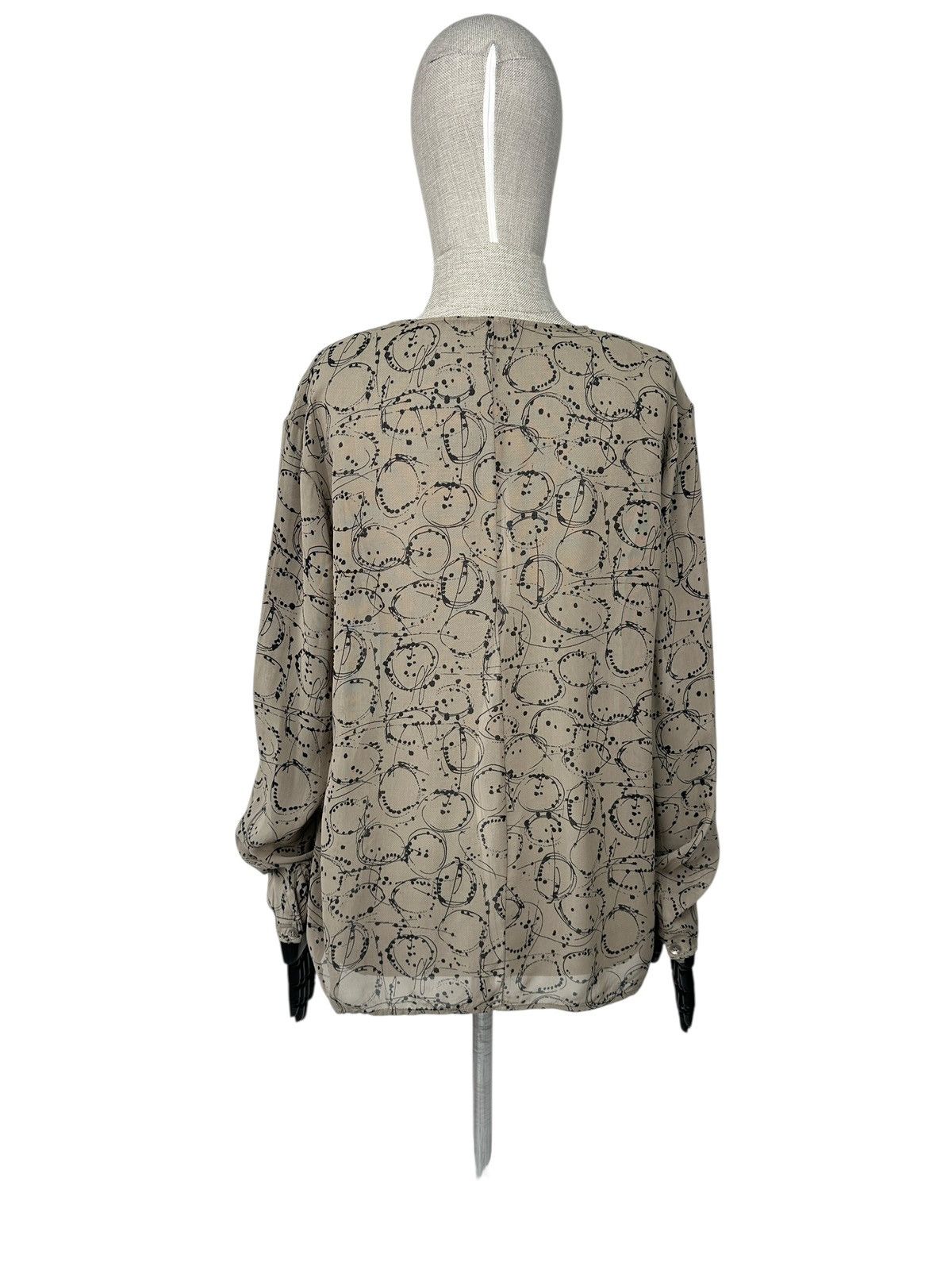 Transit TRANSIT PAR SUCH Geometric Pattern Viscose Blouse Shirt Size M / US 6-8 / IT 42-44 - 2 Thumbnail