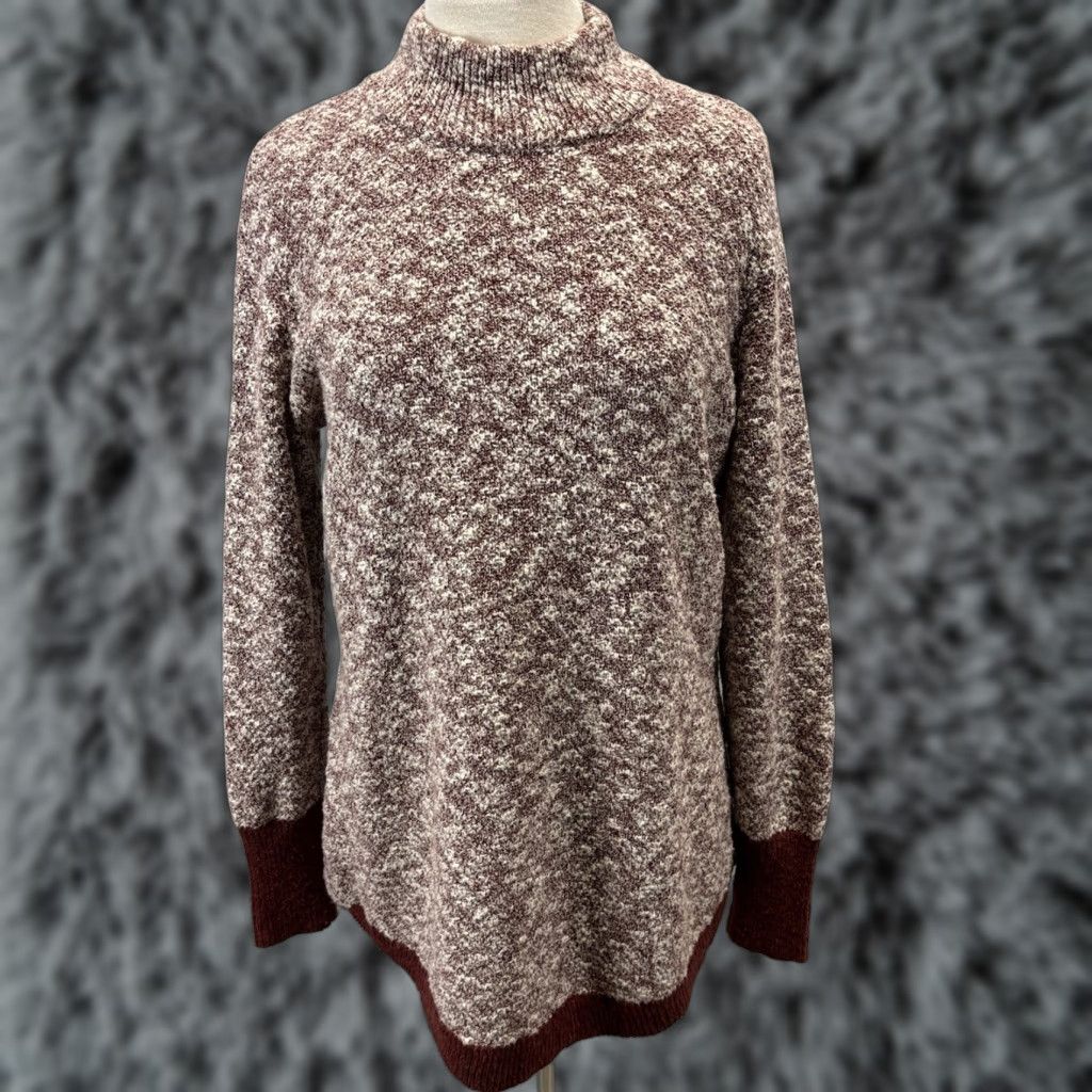 Vintage L.L. Bean Signature Linen Blend Sweater Sz Medium Women’s Tunic Mock Neck Size M / US 6-8 / IT 42-44 - 1 Thumbnail