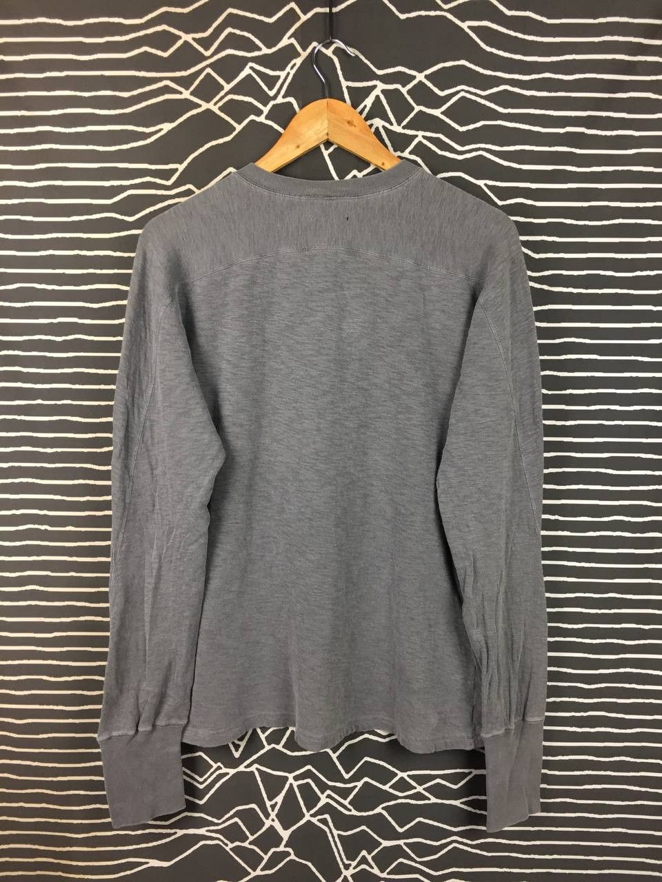 R.Newbold R. Newbold Slub Cotton Long Sleeve Henley Tee Size L Size US L / EU 52-54 / 3 - 6 Thumbnail