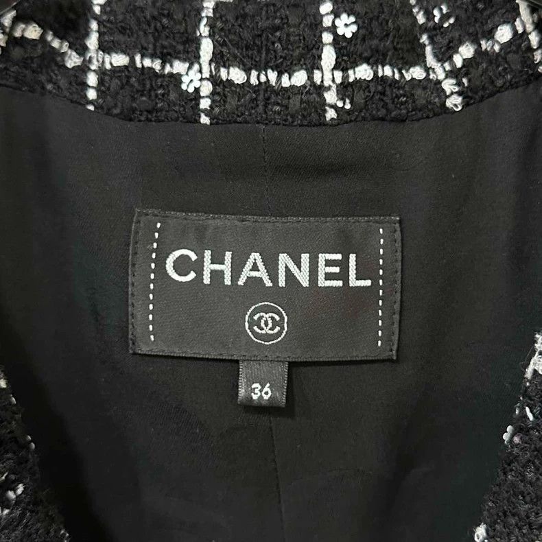 Chanel Chanel 23K flower sequin plaid long coat Size XS / US 0-2 / IT 36-38 - 4 Thumbnail