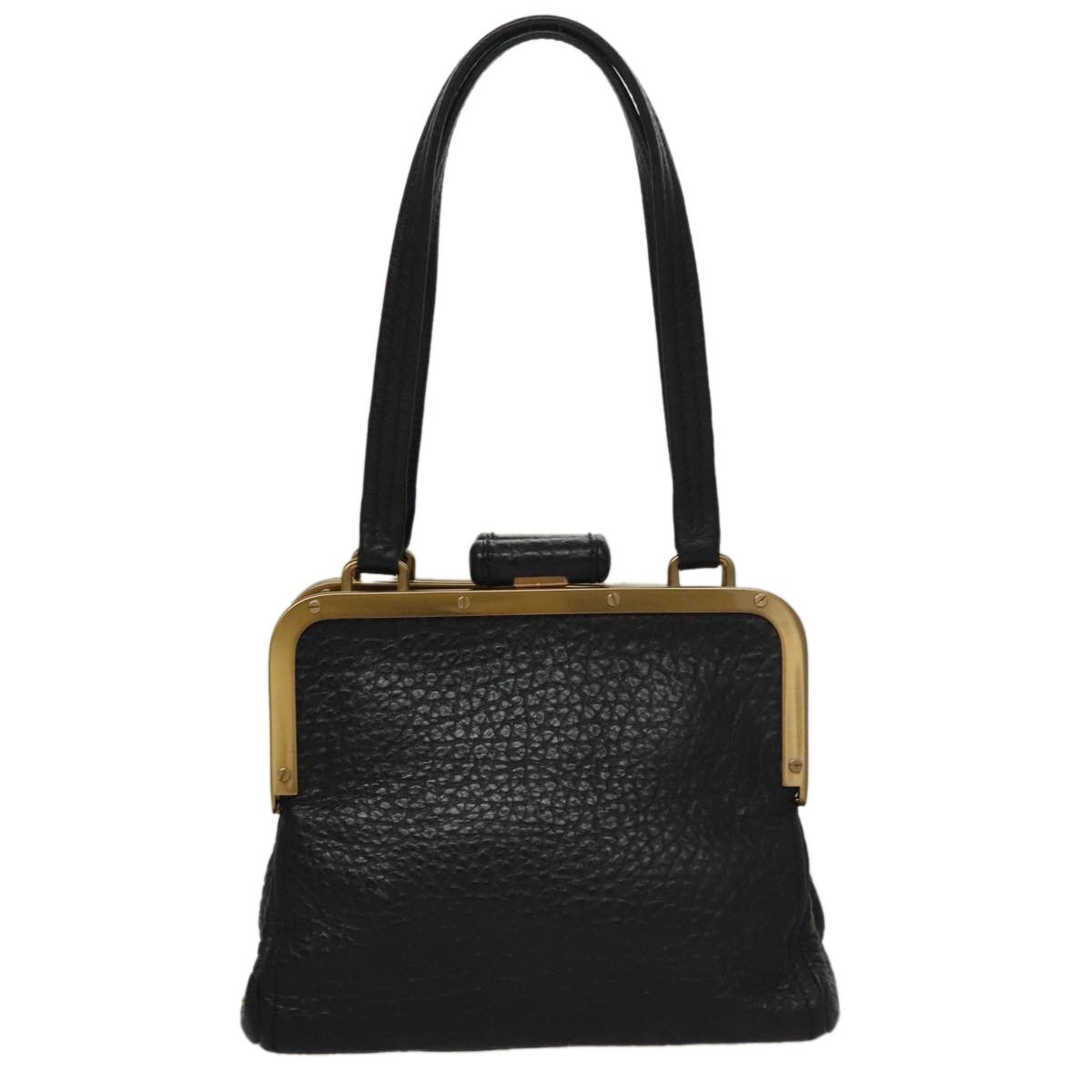 Prada Black Leather Handbag (Pre-Owned) Size ONE SIZE - 1 Thumbnail