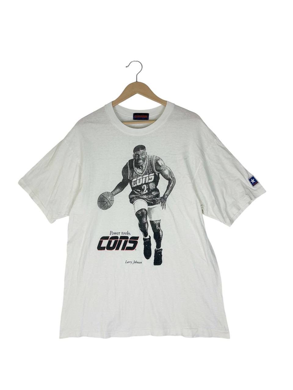 Converse Vintage 90s Larry Johnson , power tools ,Converse , NBA Size US L / EU 52-54 / 3 - 1 Thumbnail