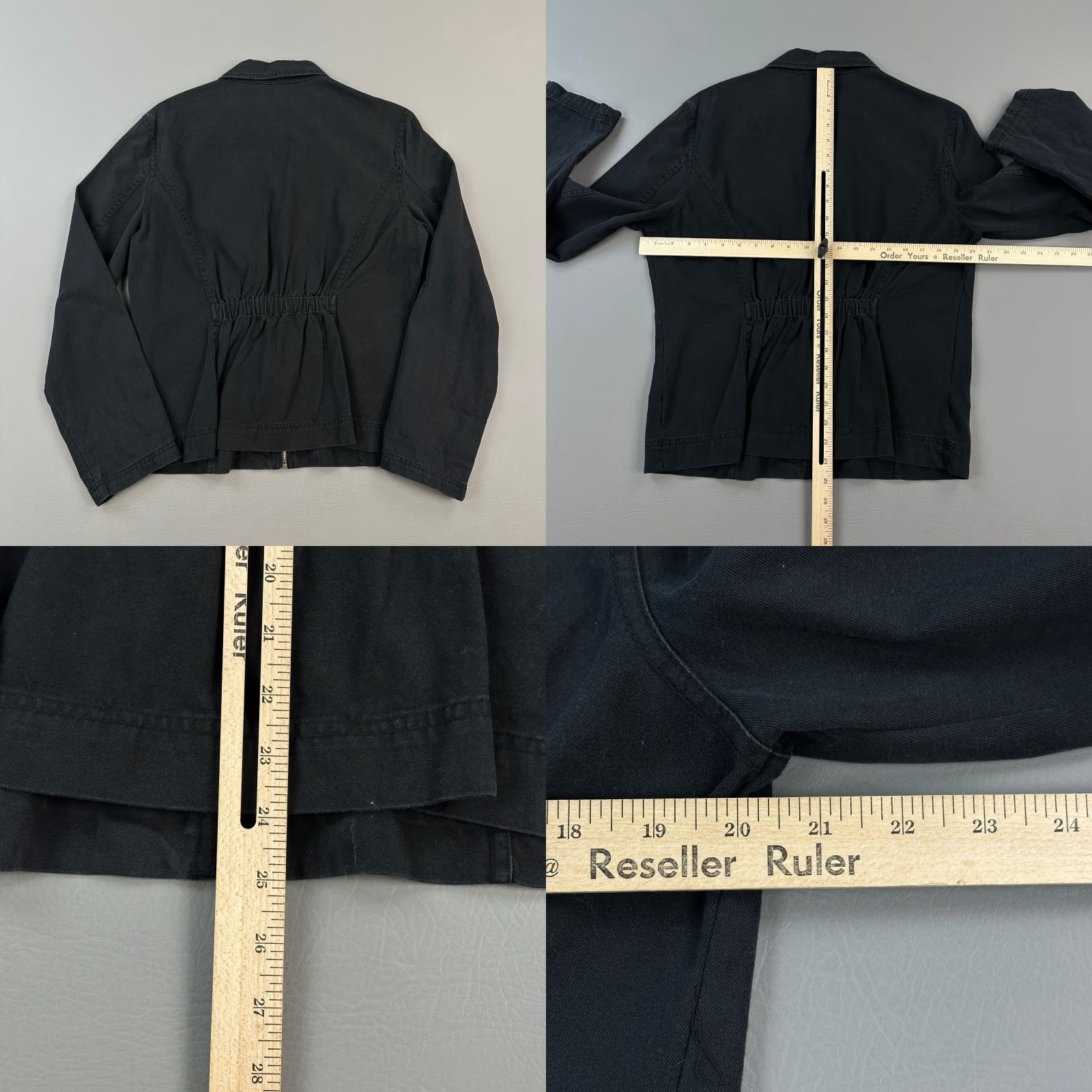 Vintage Fresh Produce Jacket Women's Large Black Full Zip Utility Outdoor Casual Jacket Size L / US 10 / IT 46 - 8 Thumbnail