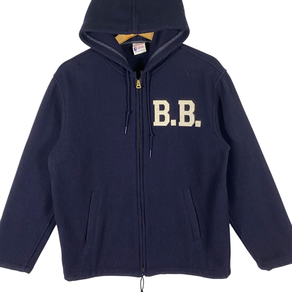 Champion × Vintage Vintage 50s Champion Reproduction Label Wool Hoodie Size US M / EU 48-50 / 2 - 4 Thumbnail