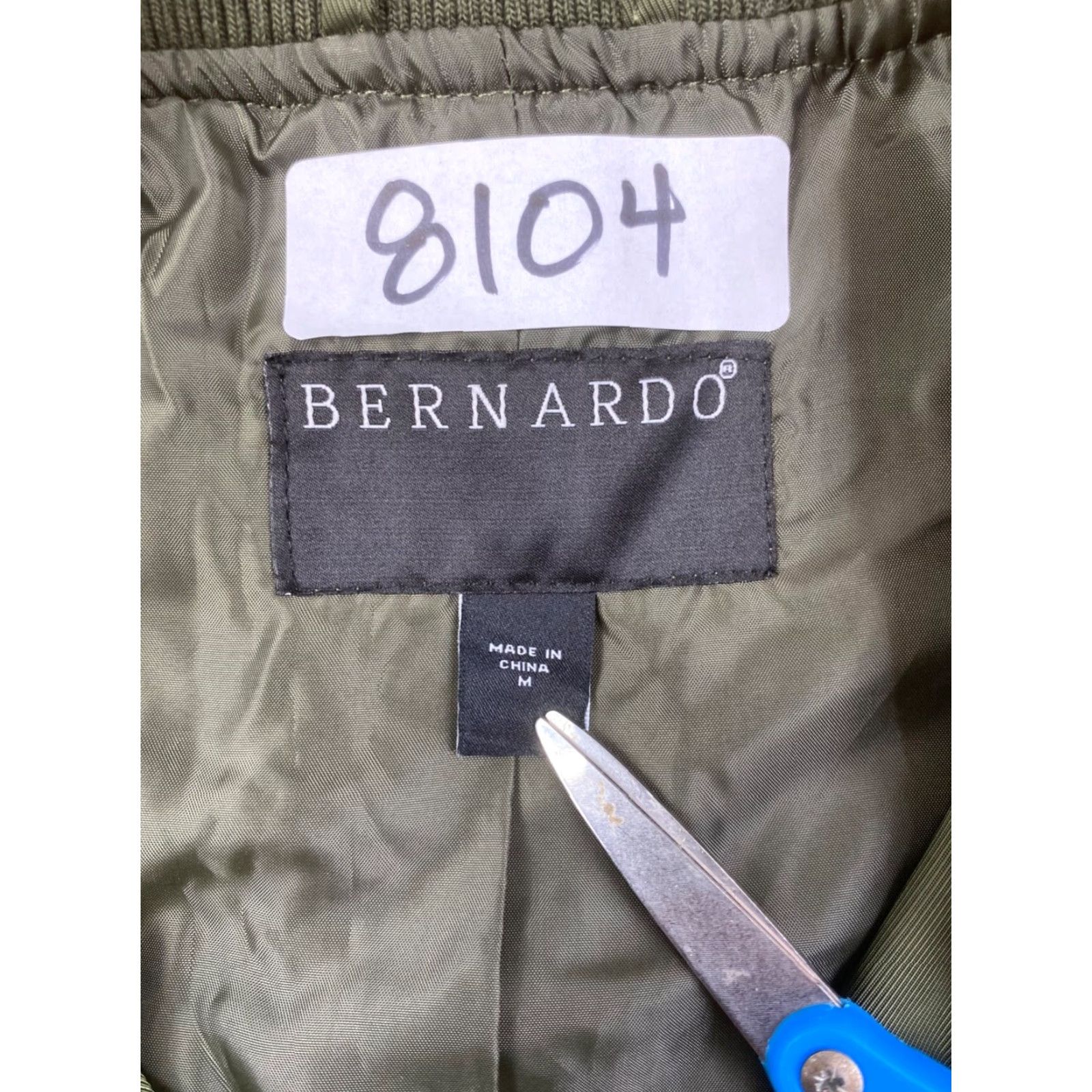 Vintage Bernardo Bomber Jacket Mens M Green Casual Zip Pockets Size US M / EU 48-50 / 2 - 3 Thumbnail