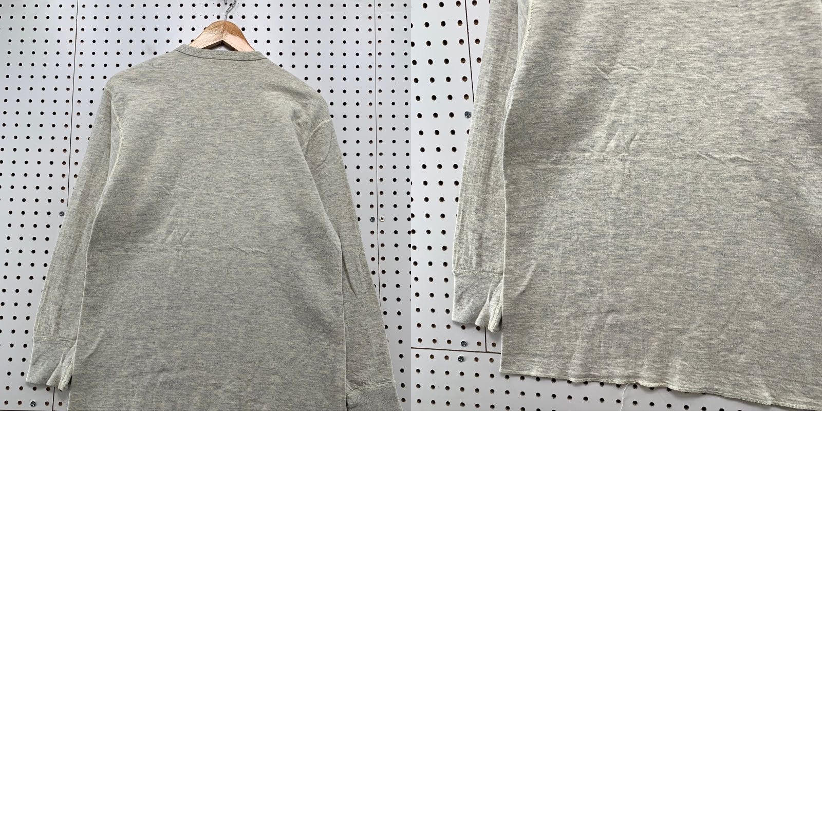 Doublet VINTAGE Duofold Thermal Shirt Mens Large Gray Double Faced Long Sleeve Shirt Size US L / EU 52-54 / 3 - 9 Thumbnail